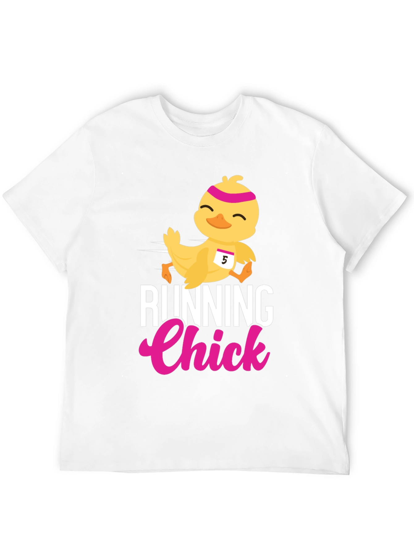 Running Chick Graphic Tee - Fun Easter Design