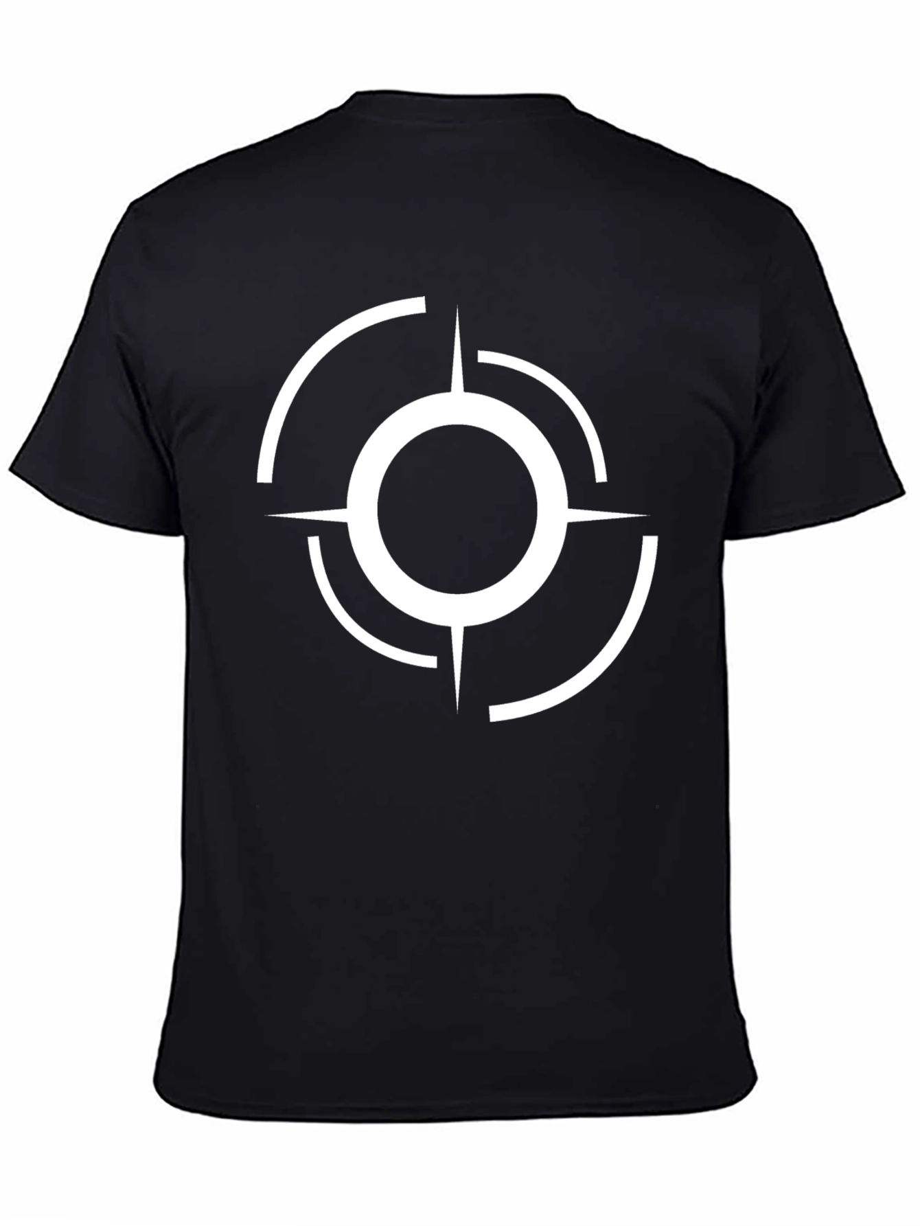 Abstract Target Graphic Black T-Shirt