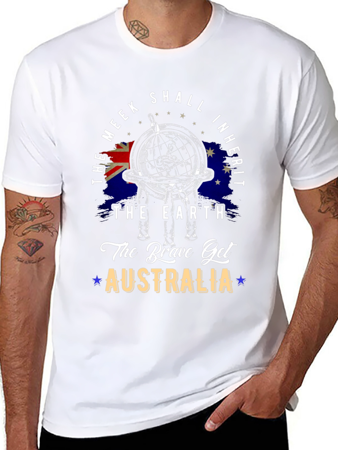 The Meek Shall Inherit Australia Graphic T-Shirt
