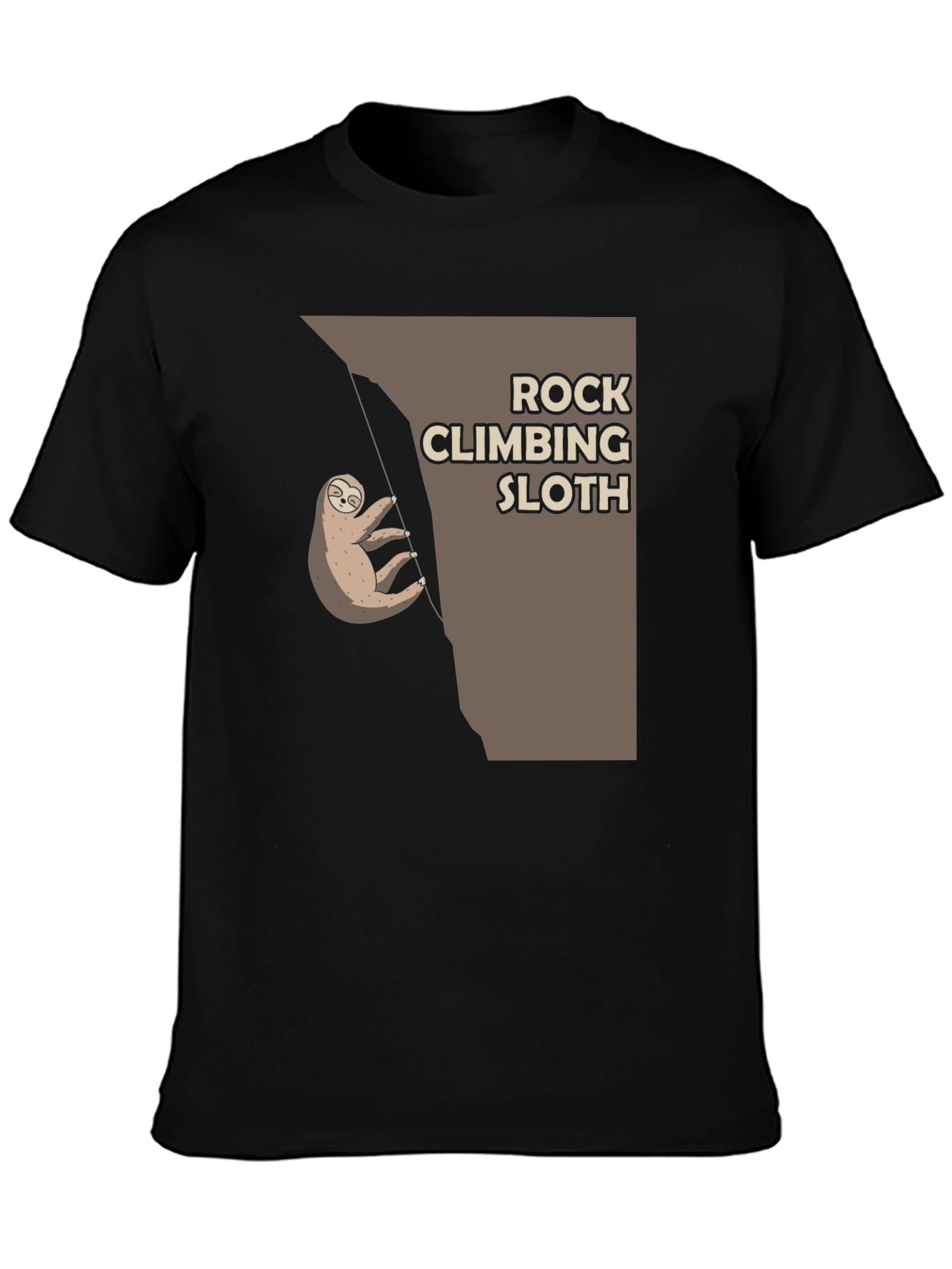 Rock Climbing Sloth T-Shirt - Cute Graphic Tee