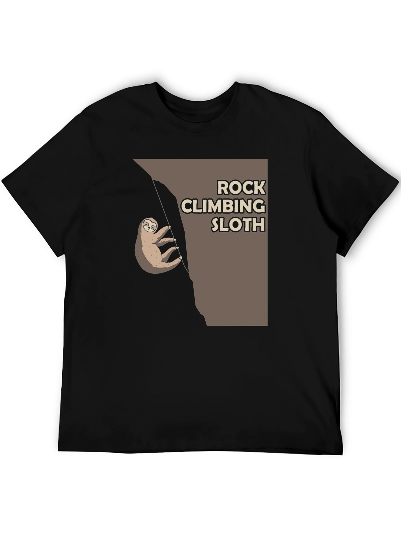 Rock Climbing Sloth T-Shirt - Cute Graphic Tee