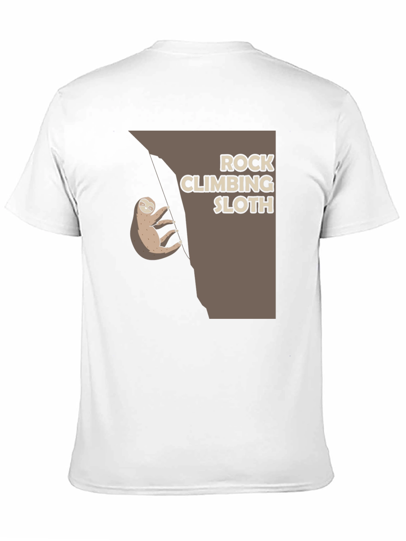 Rock Climbing Sloth T-Shirt - Cute Graphic Tee