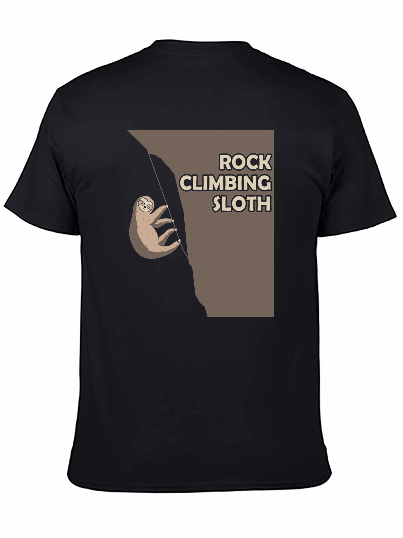 Rock Climbing Sloth T-Shirt - Cute Graphic Tee