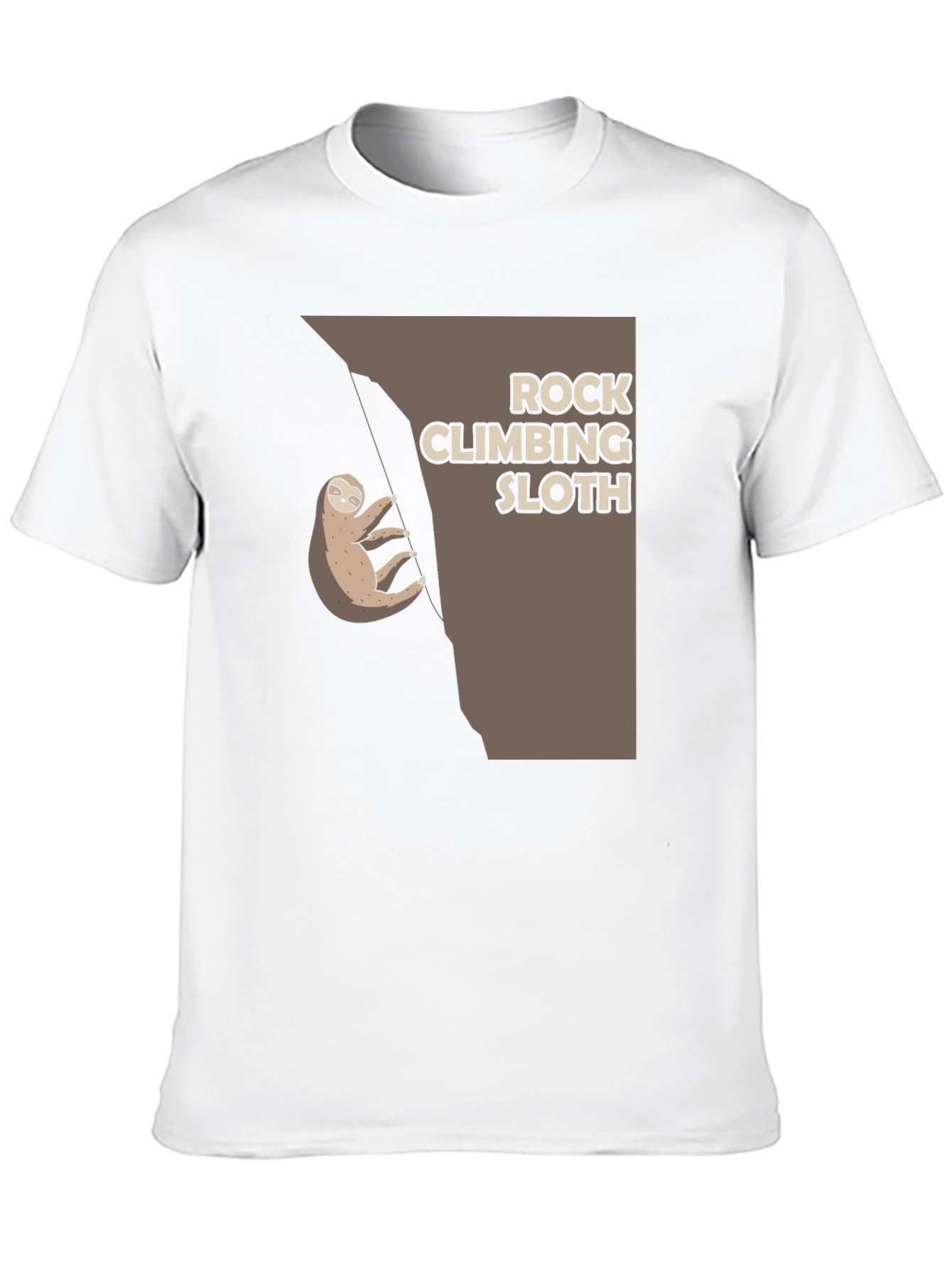 Rock Climbing Sloth T-Shirt - Cute Graphic Tee