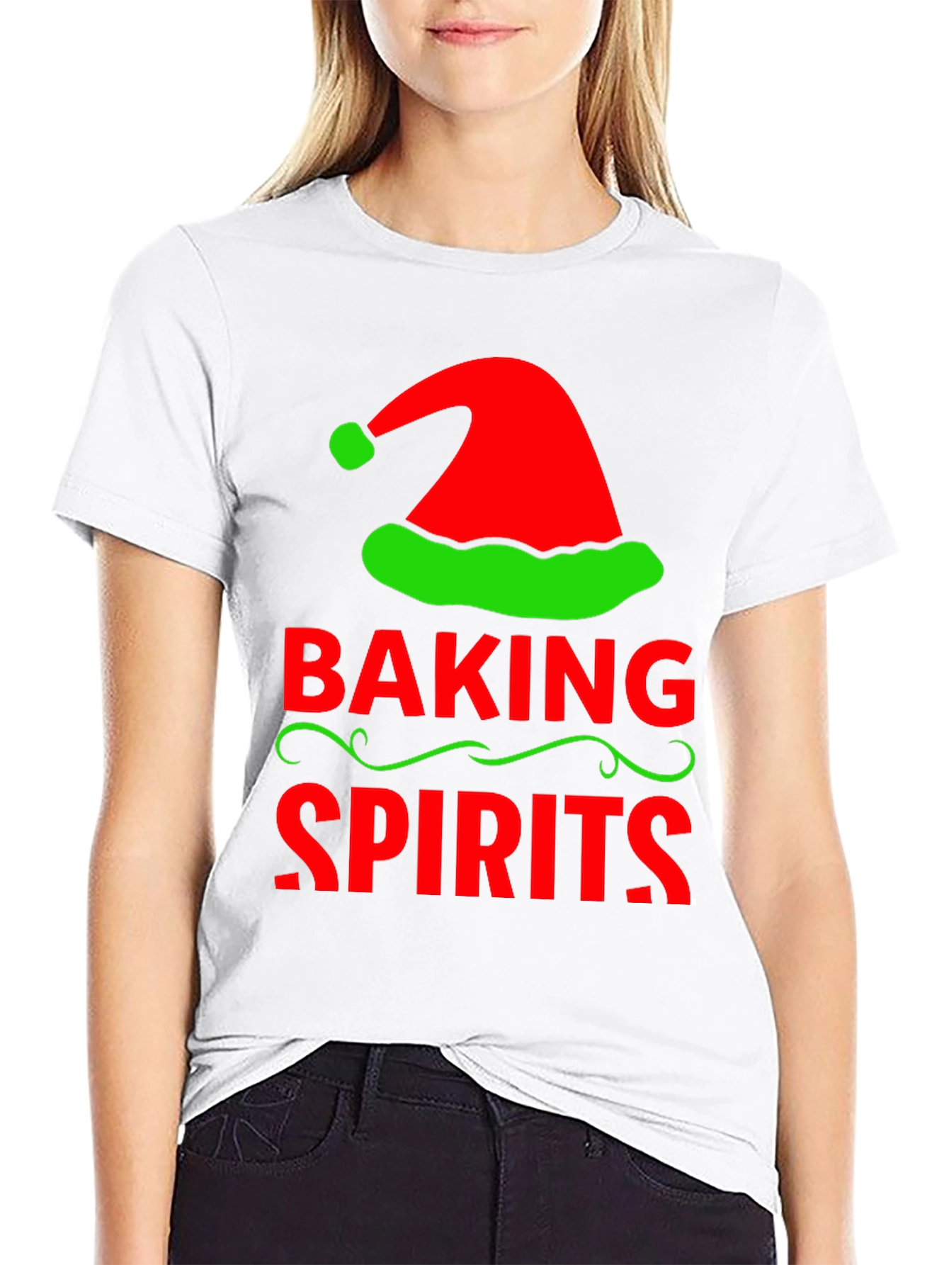 Baking Spirits Christmas Graphic Tee