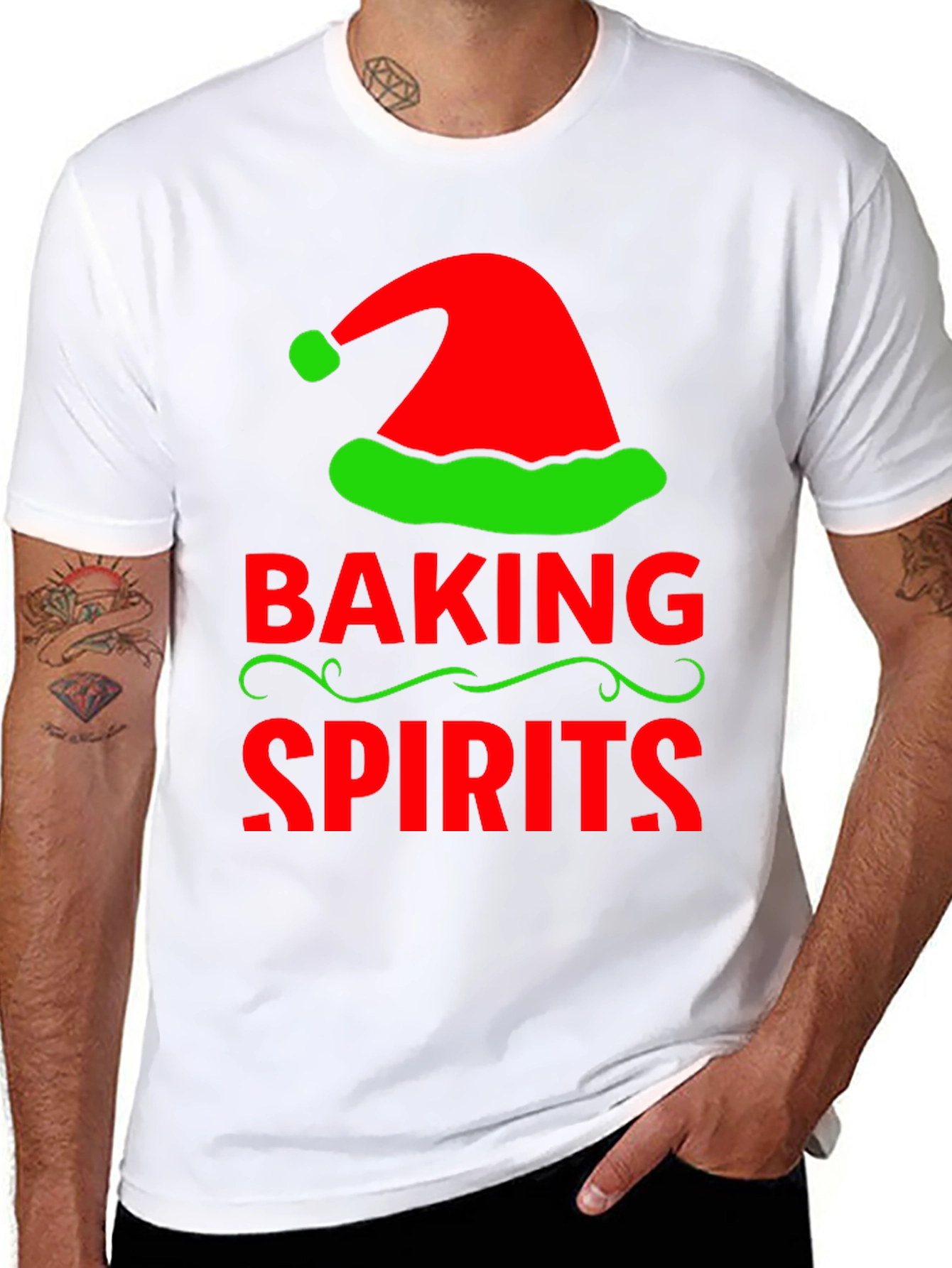 Baking Spirits Christmas Graphic Tee