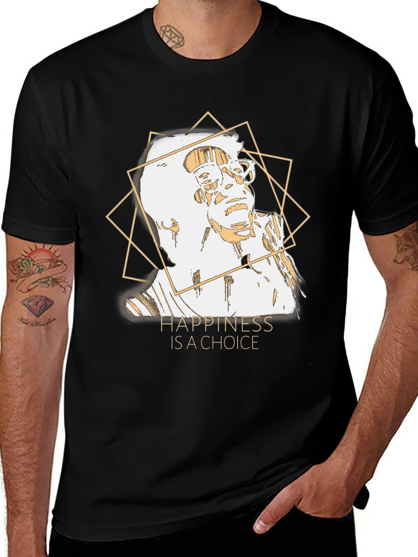 Happiness Choice Graphic Tee - Menswear
