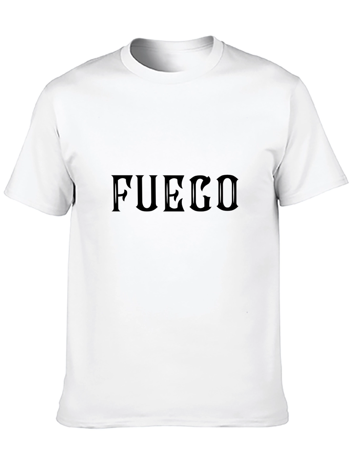 Fuego Mens Black Graphic T-Shirt