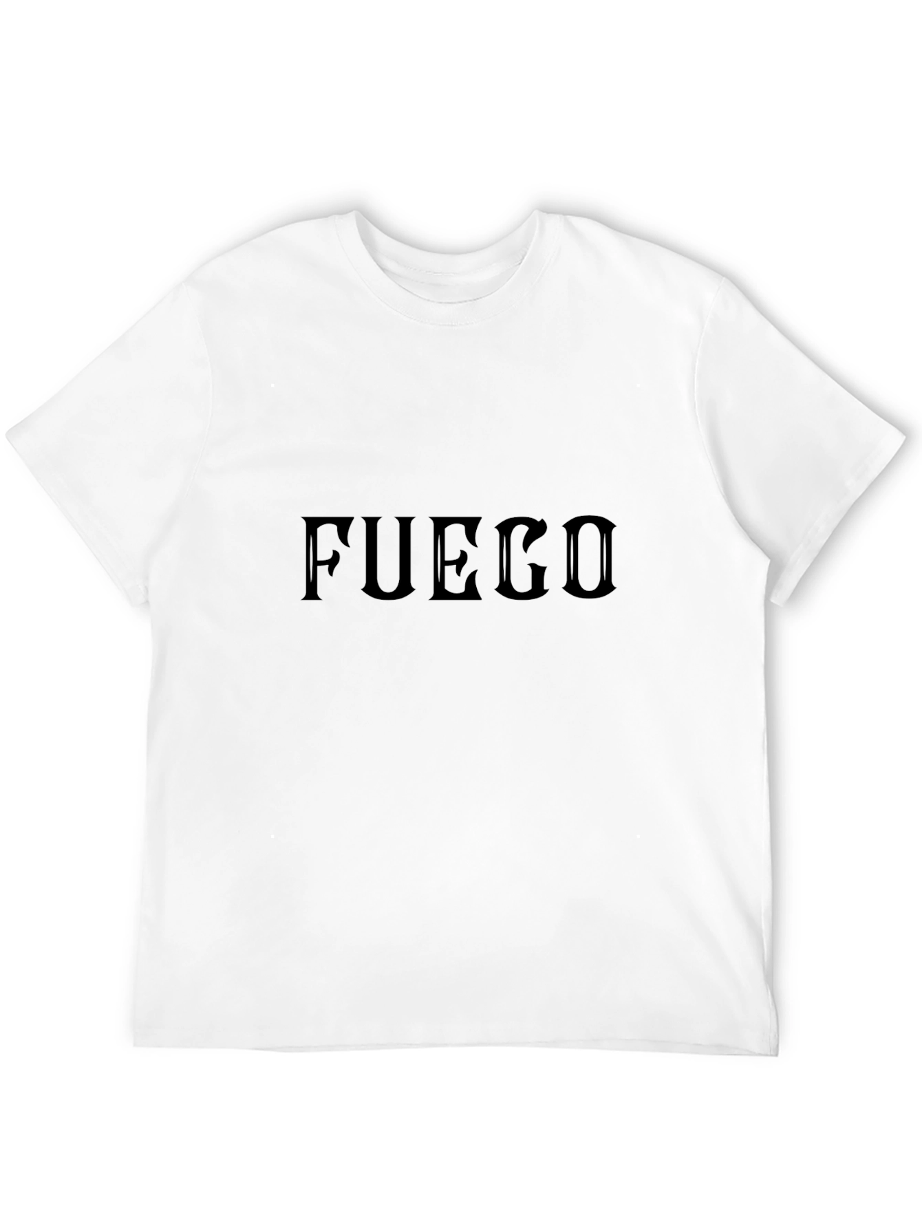 Fuego Mens Black Graphic T-Shirt