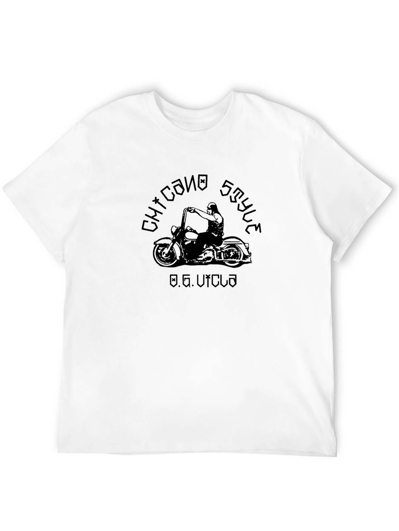 Chicano Style Motorcycle Graphic T-Shirt