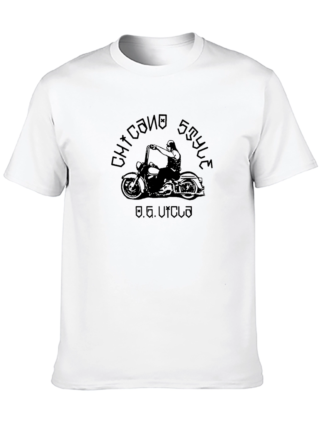 Chicano Style Motorcycle Graphic T-Shirt