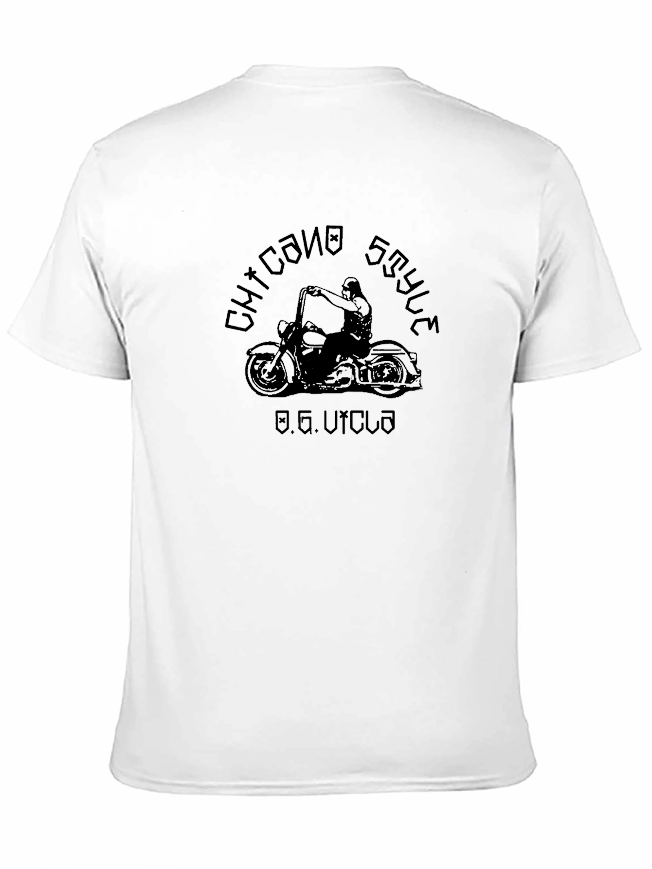 Chicano Style Motorcycle Graphic T-Shirt