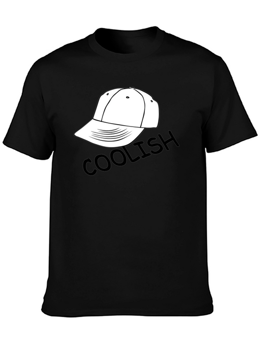 Coolish Cap Graphic Black T-Shirt