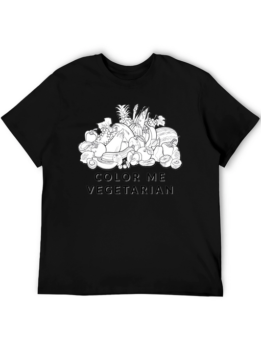 Color Me Vegetarian Graphic T-Shirt