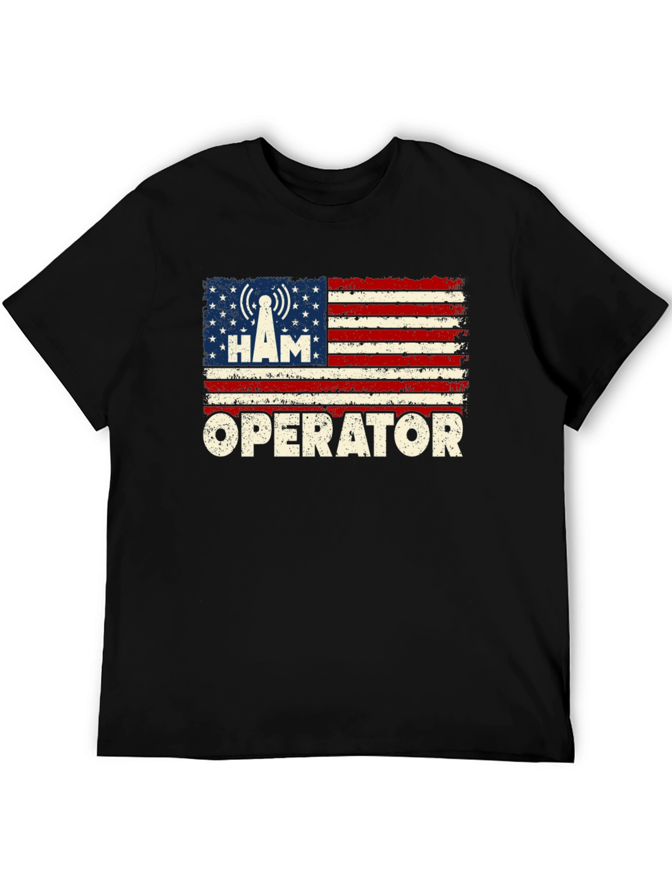 Ham Radio Operator US Flag T-Shirt
