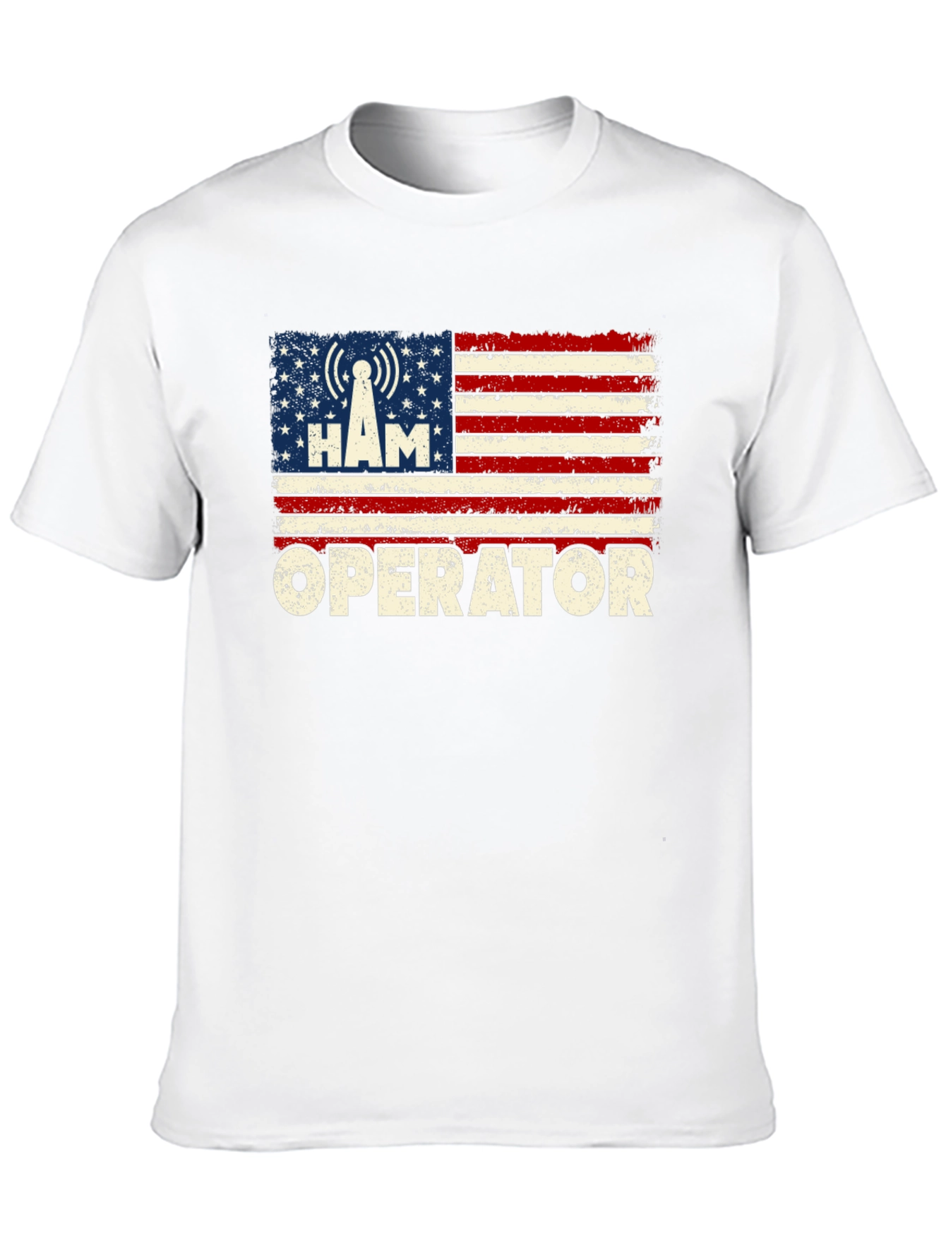 Ham Radio Operator US Flag T-Shirt