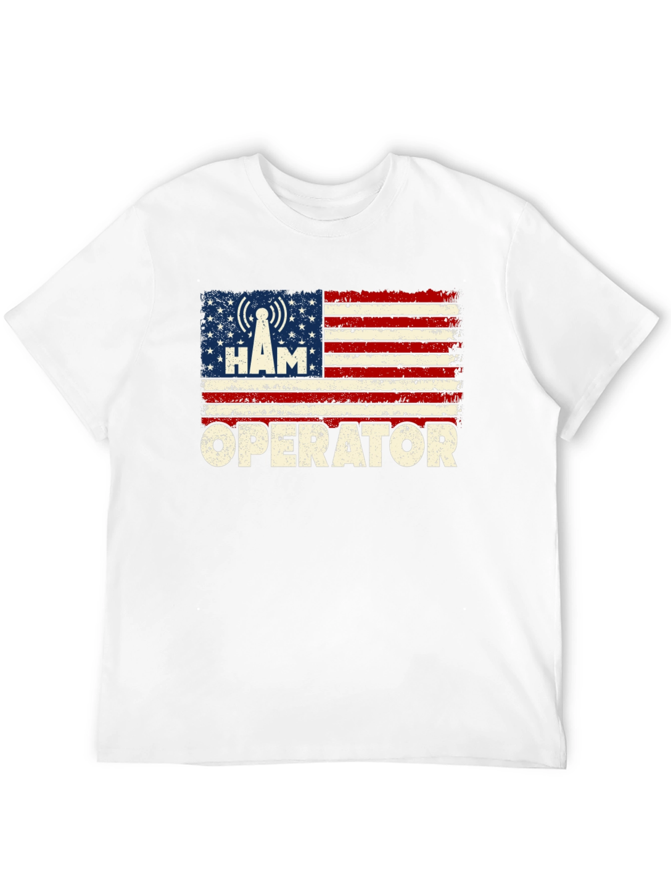Ham Radio Operator US Flag T-Shirt
