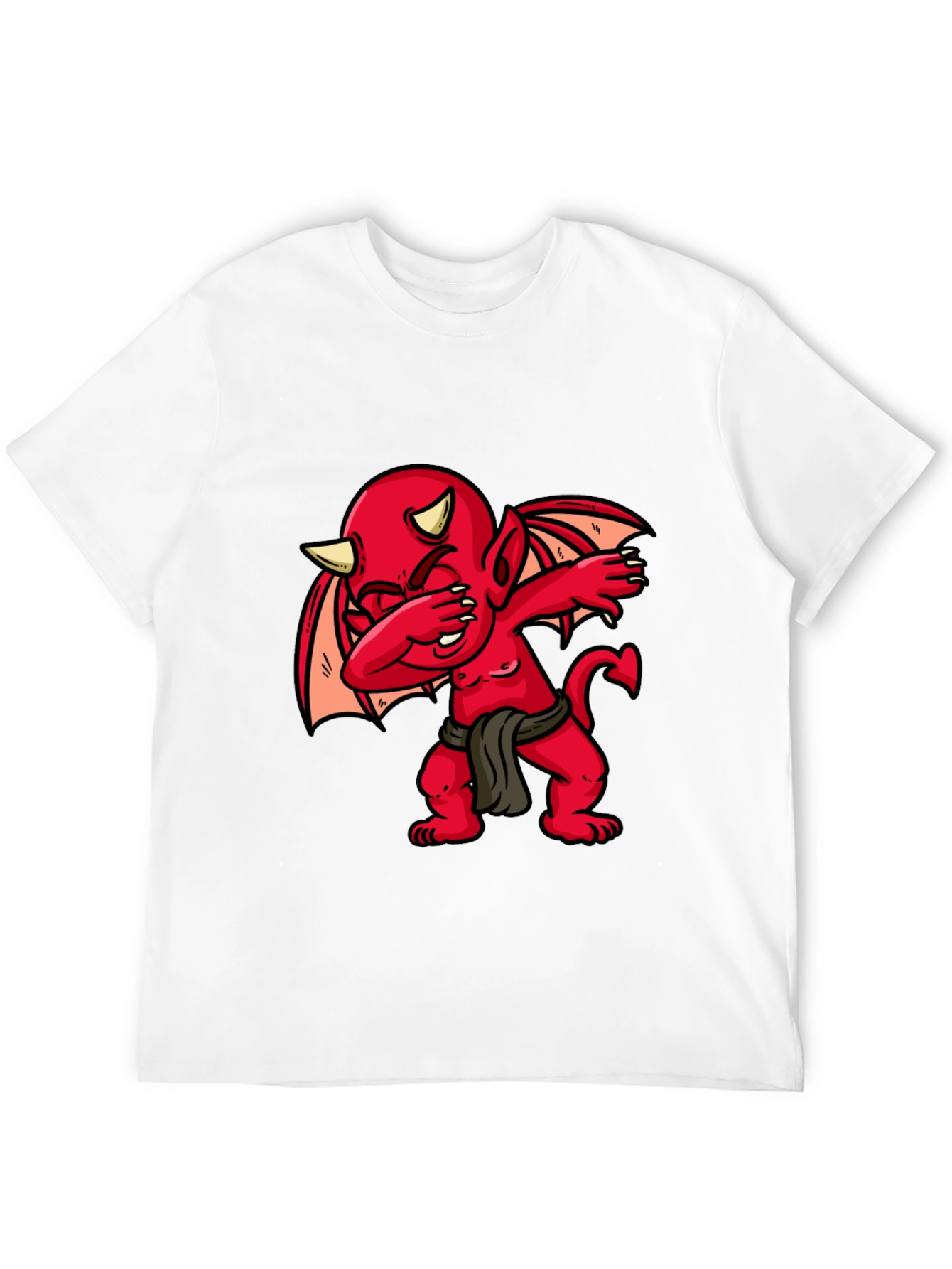 Dabbing Devil Graphic Tee - Mens Black T-Shirt