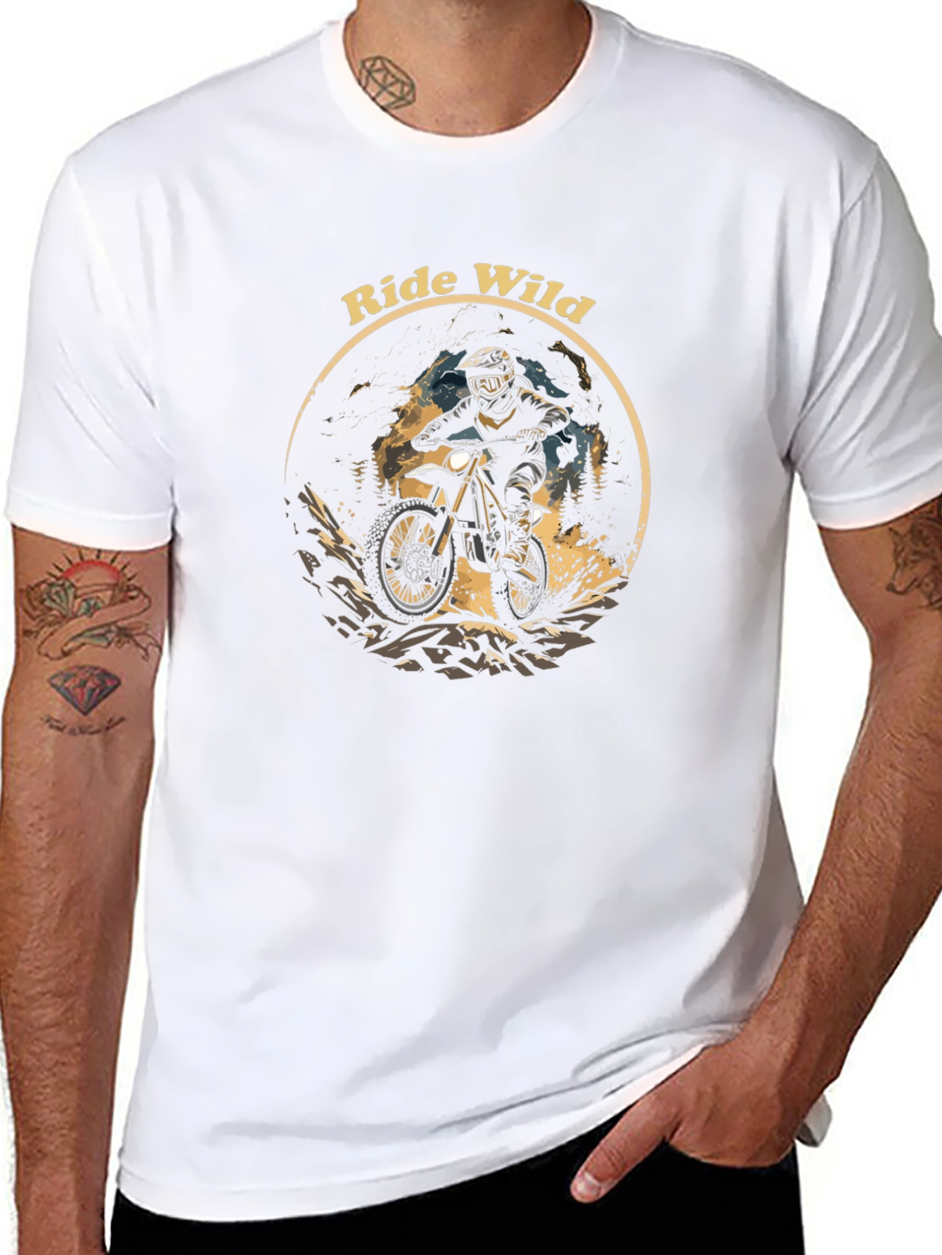 Ride Wild Black Graphic Tee