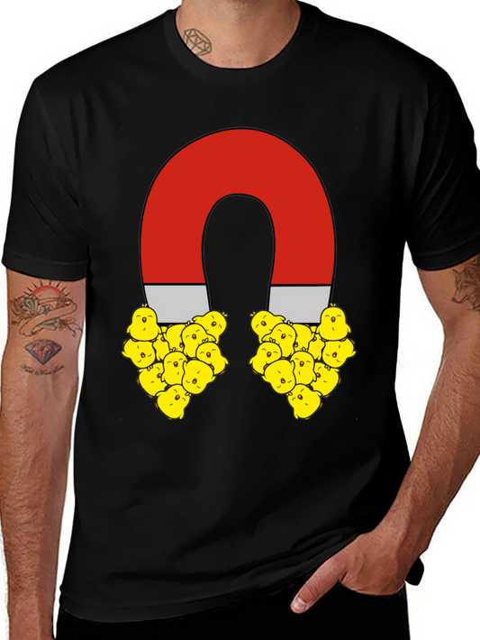 Chick Magnet Graphic T-Shirt - Funny Animal Tee
