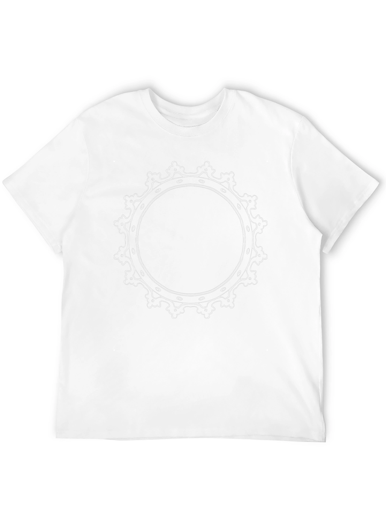 Circular Design Black T-Shirt