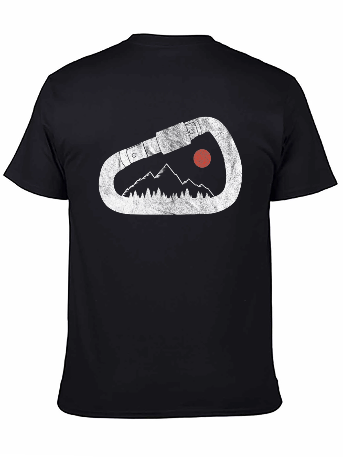 Carabiner Nature Graphic Black T-Shirt