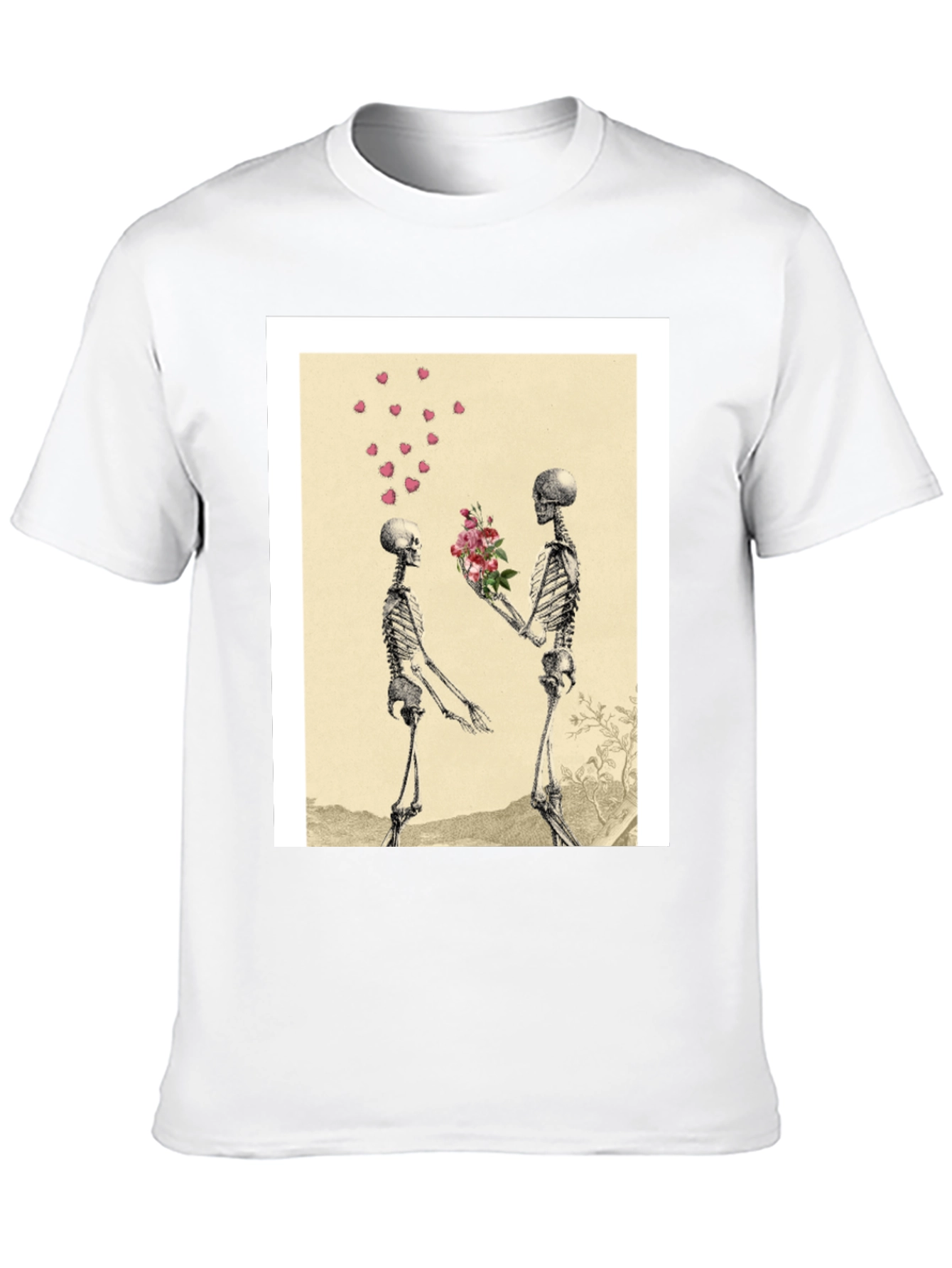 Skeleton Romance Graphic Tee - Black