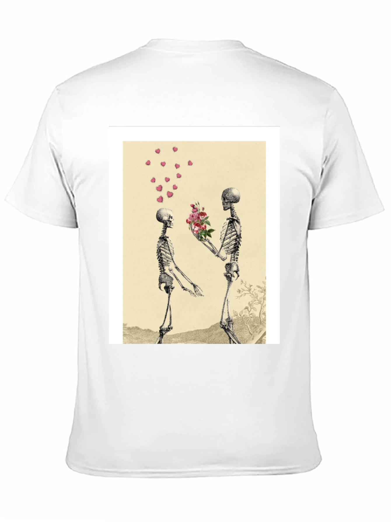 Skeleton Romance Graphic Tee - Black
