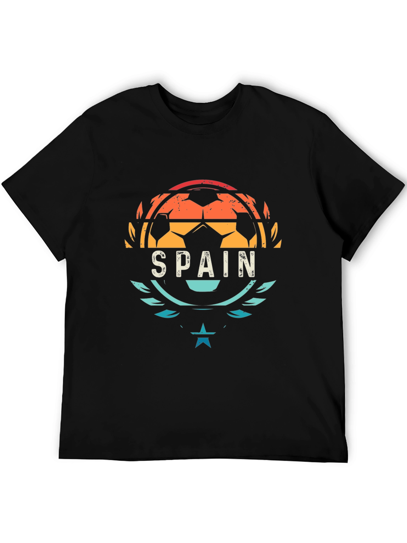 Spain Soccer T-Shirt - Retro Style Graphic Tee