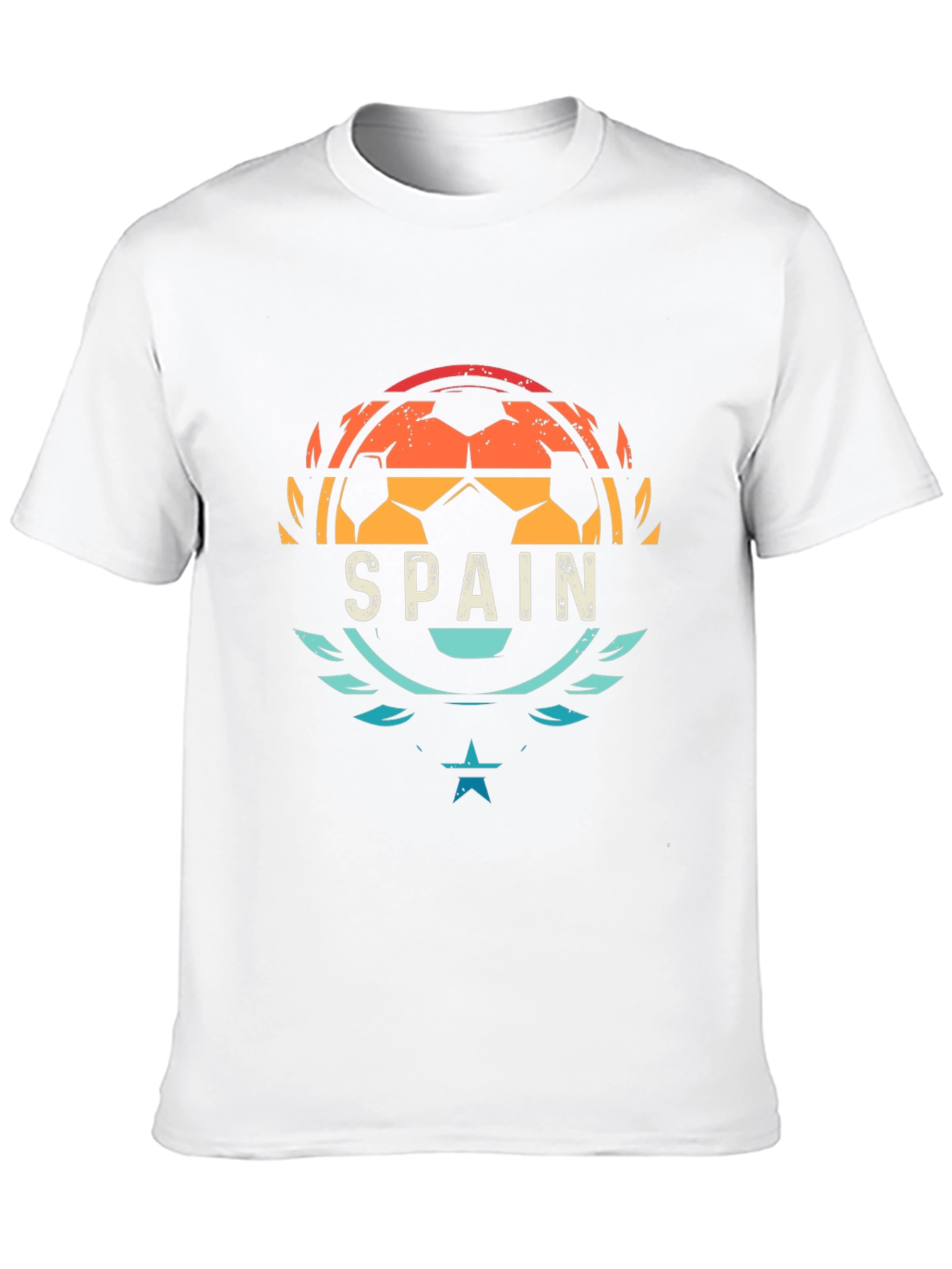 Spain Soccer T-Shirt - Retro Style Graphic Tee