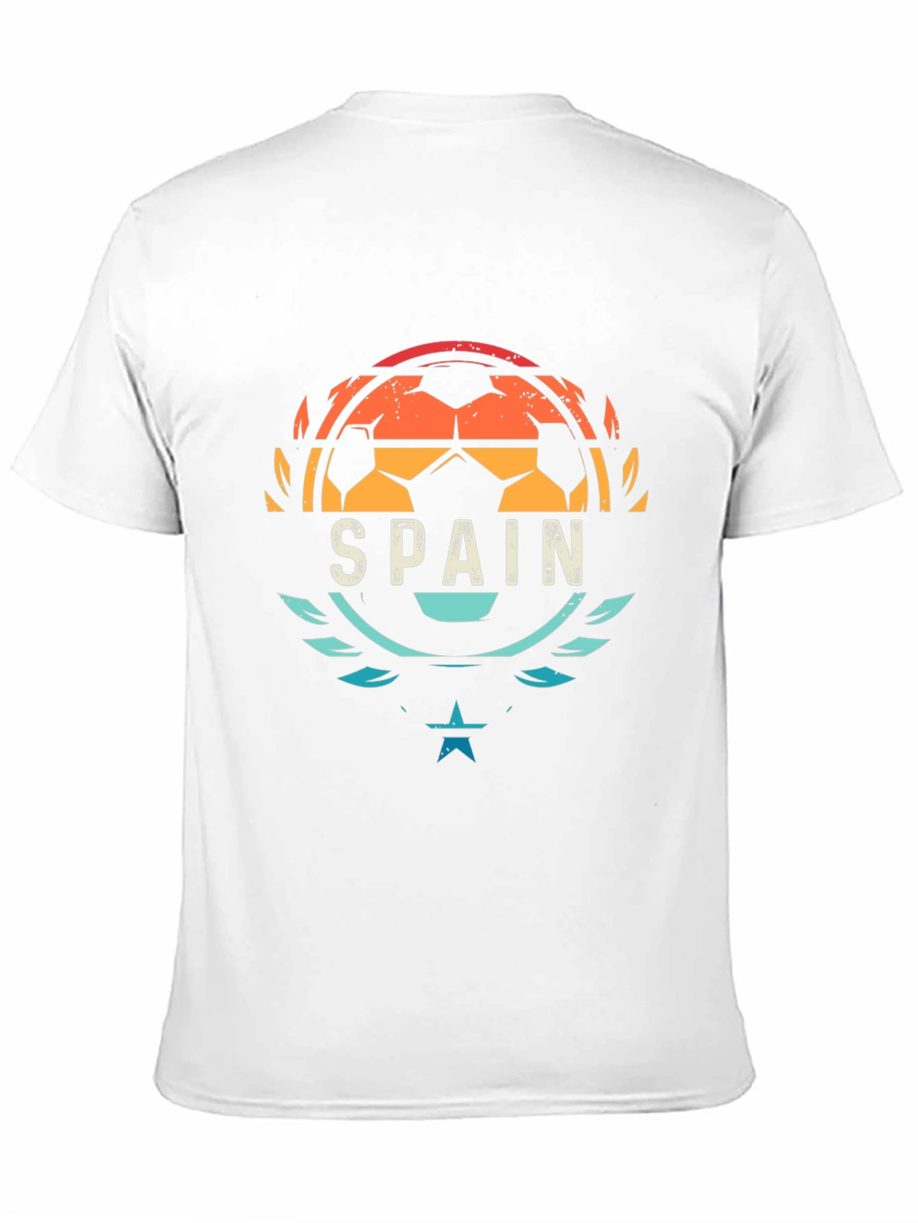 Spain Soccer T-Shirt - Retro Style Graphic Tee