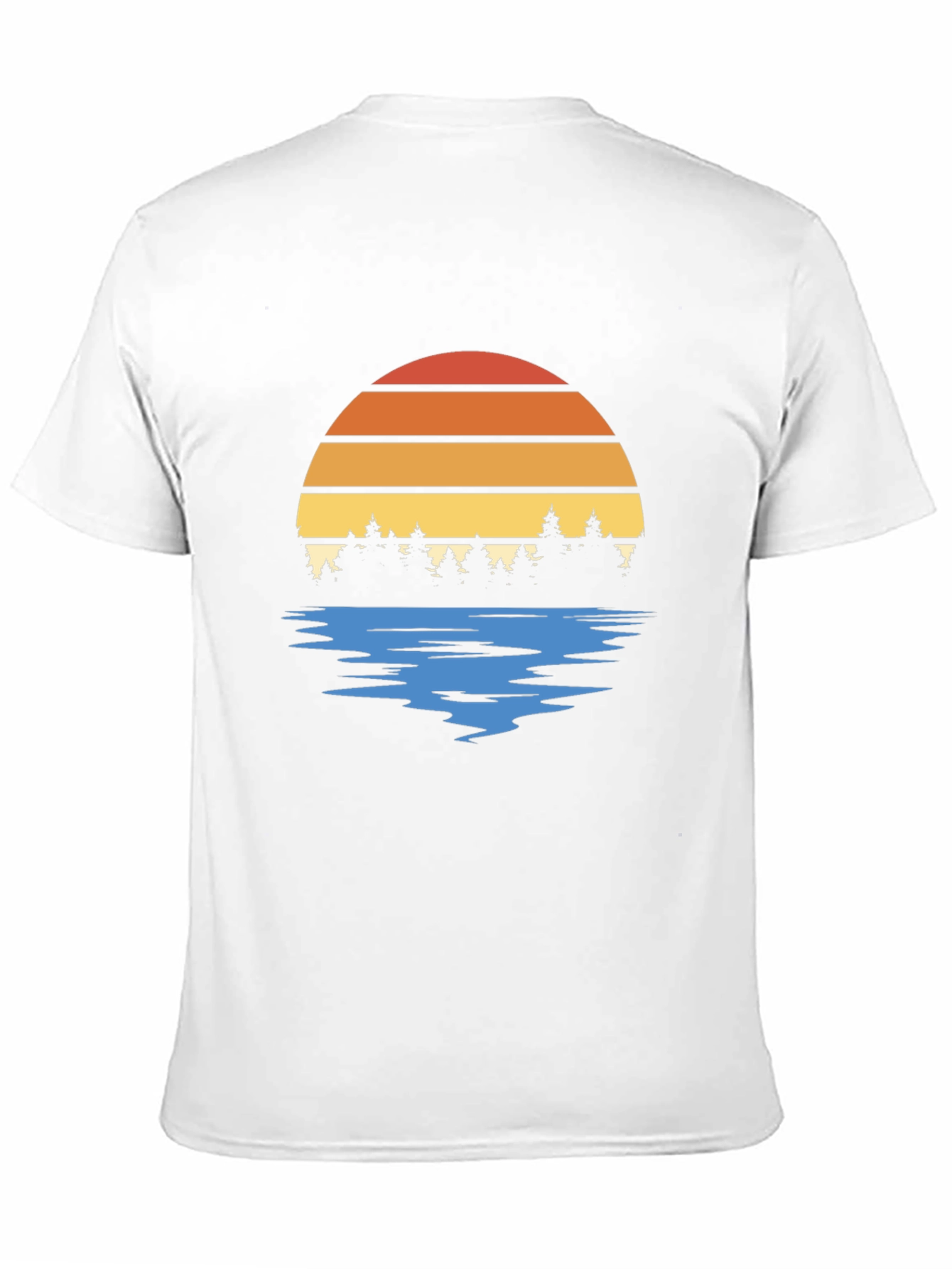 Retro Sunset Trees Graphic Tee