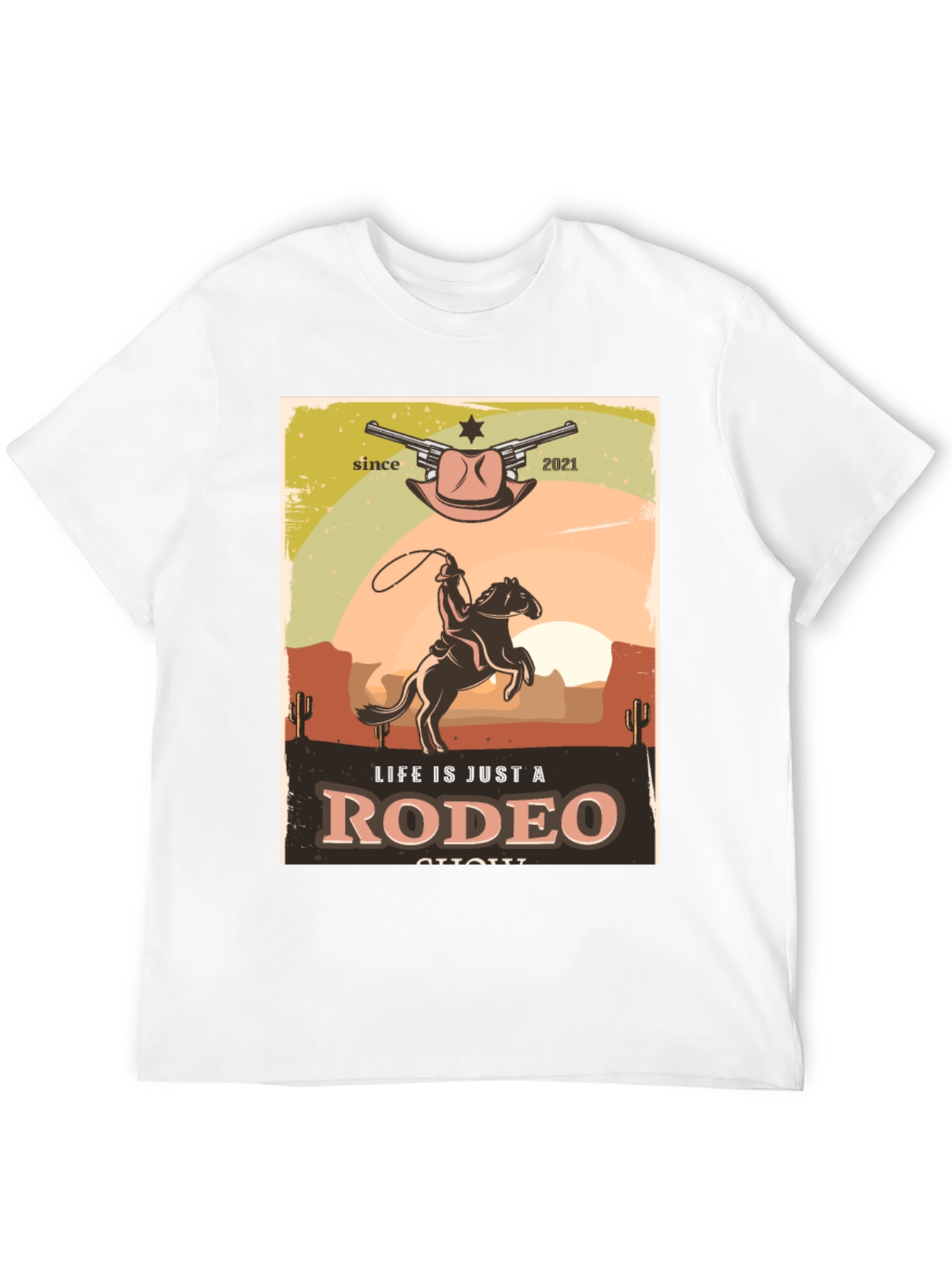 Life Is Just A Rodeo T-Shirt - Western Design