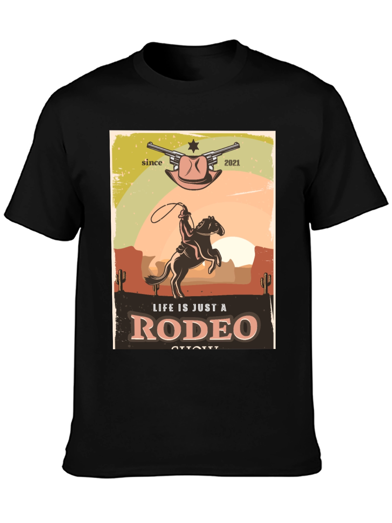Life Is Just A Rodeo T-Shirt - Western Design