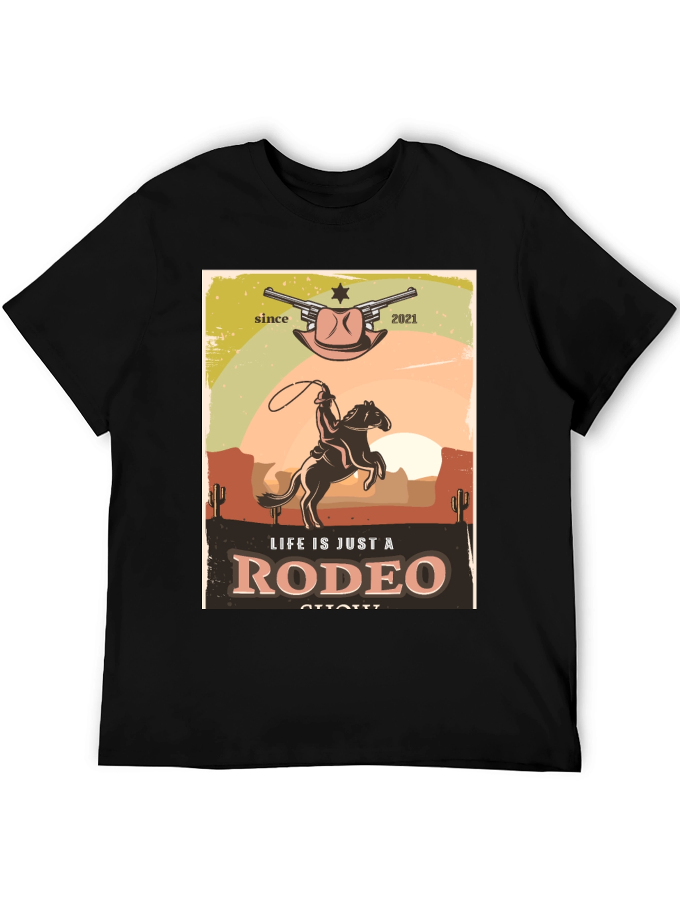 Life Is Just A Rodeo T-Shirt - Western Design