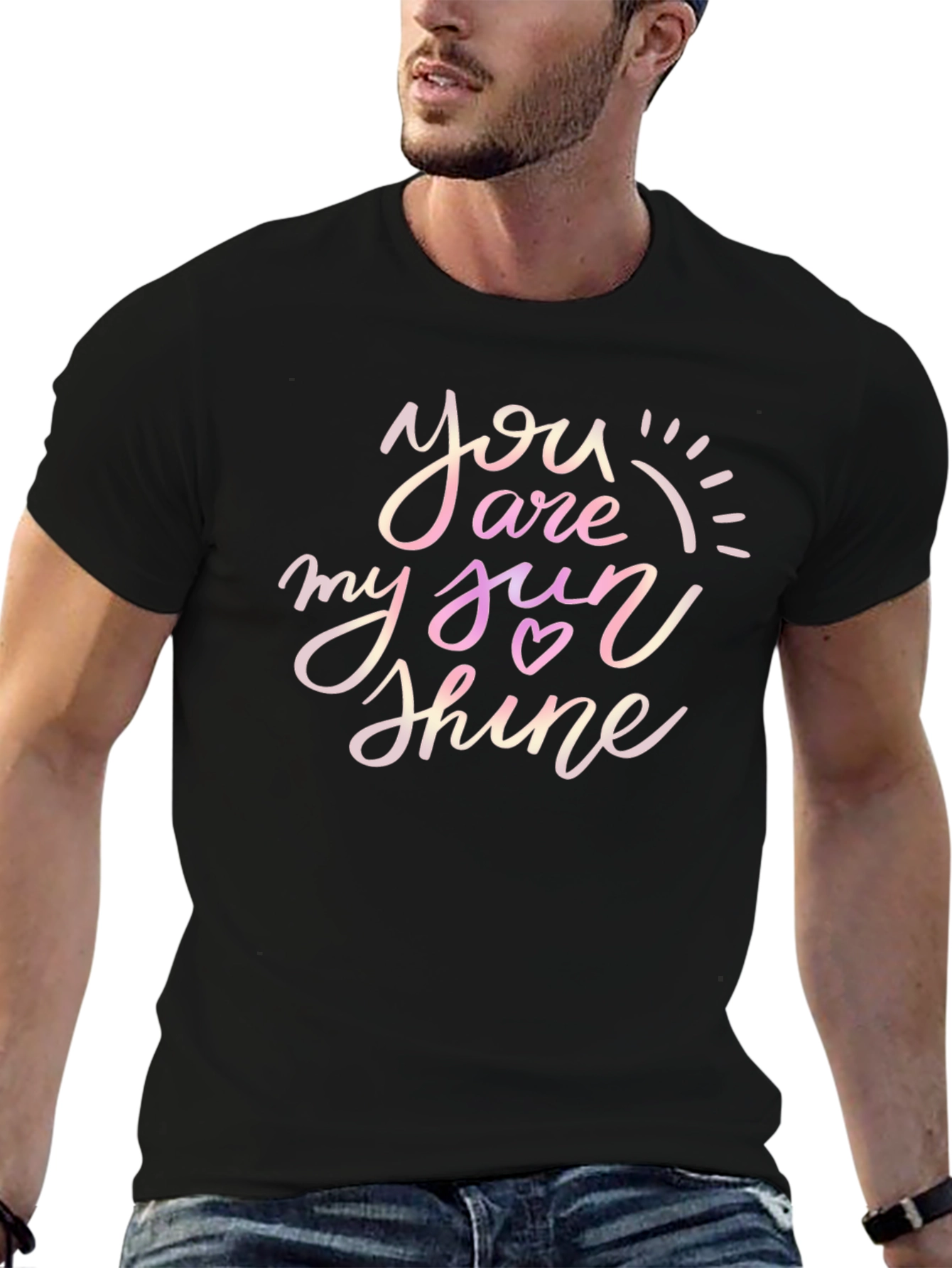 You Are My Sunshine Graphic Tee - Black