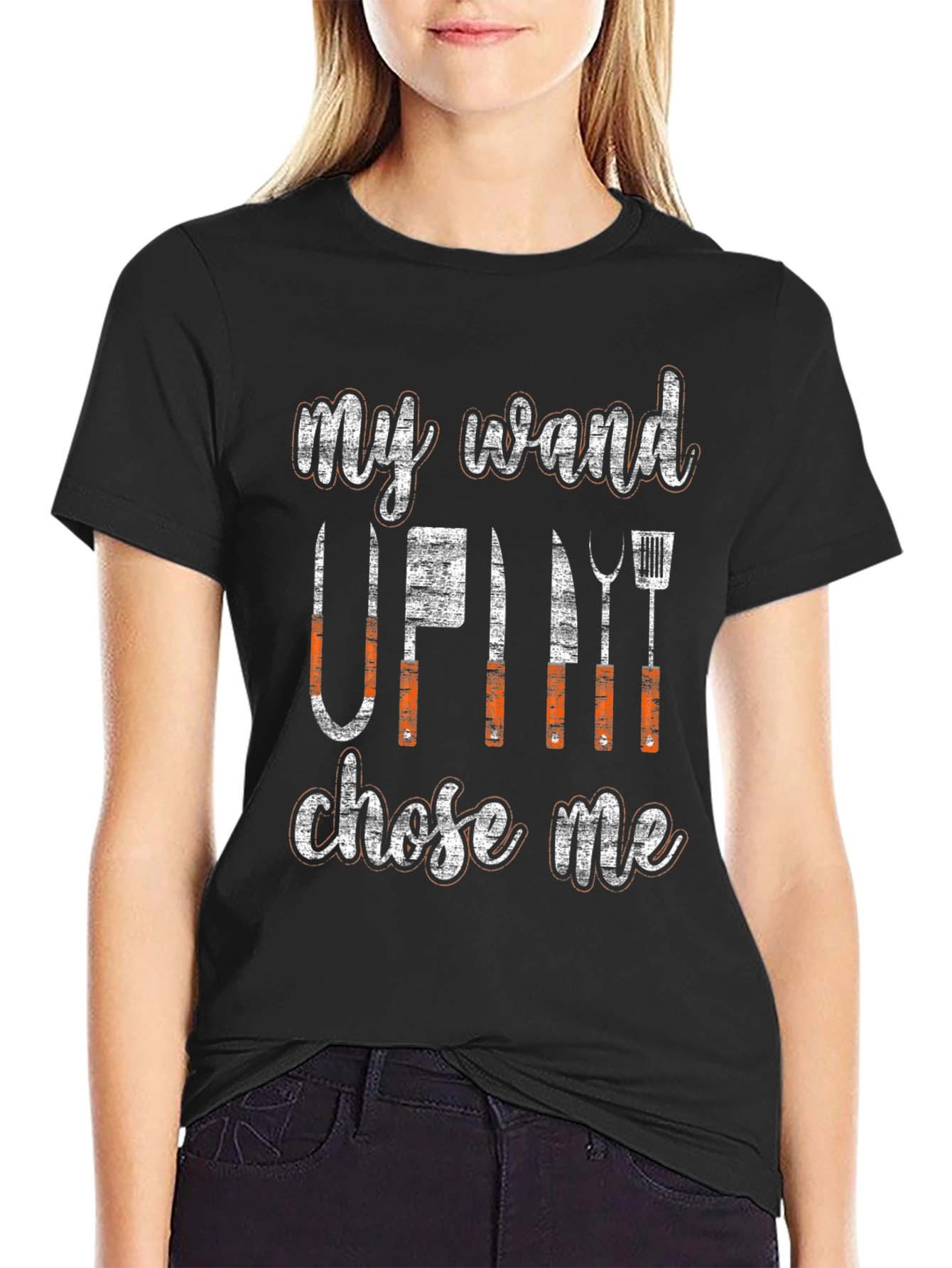 My Wand Chose Me BBQ T-Shirt