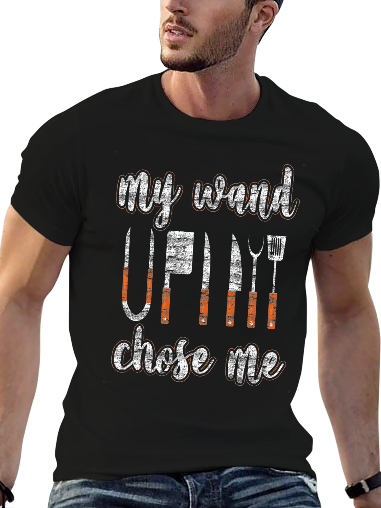 My Wand Chose Me BBQ T-Shirt
