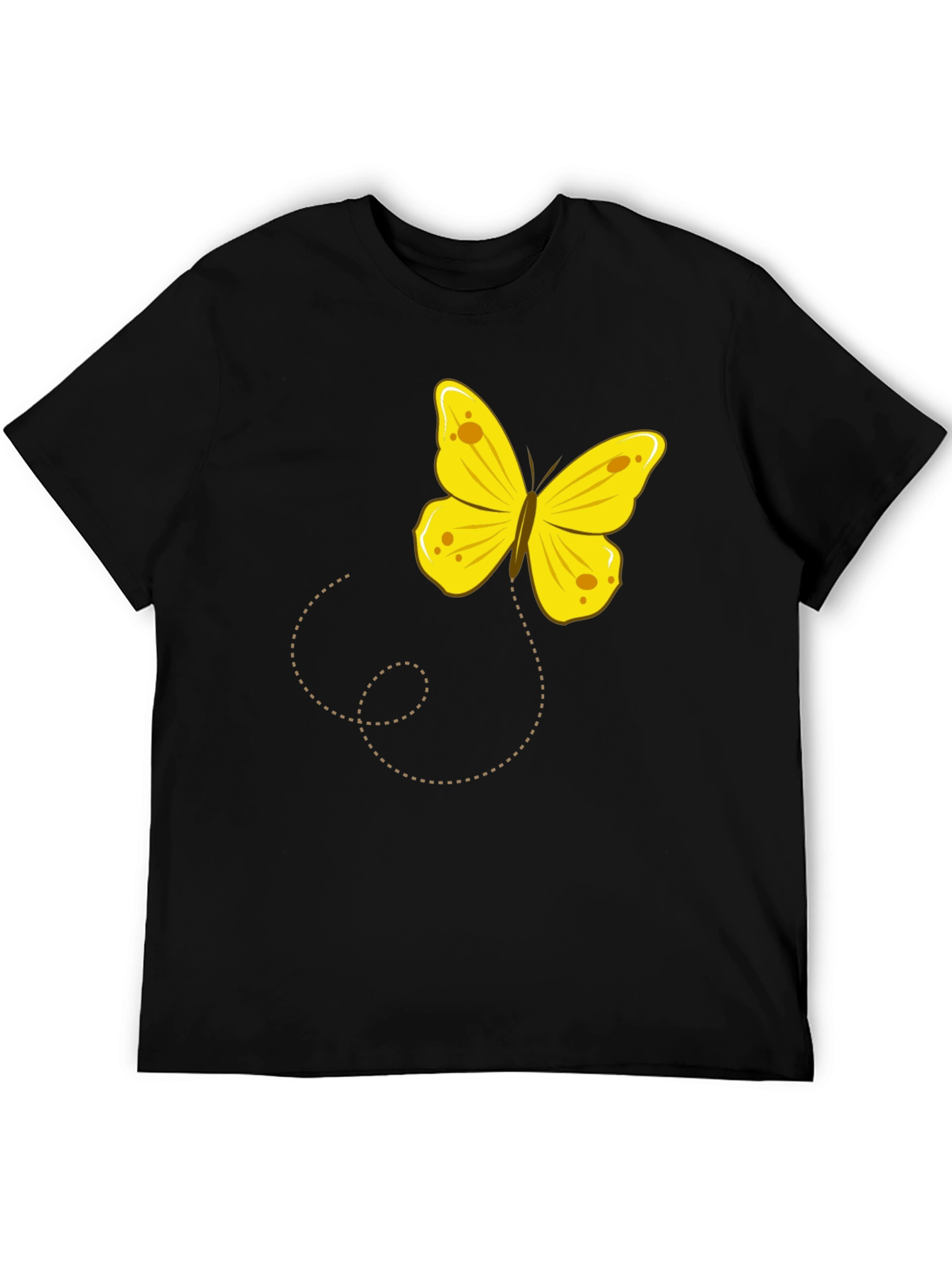 Butterfly Graphic Tee - Black Cotton Comfort