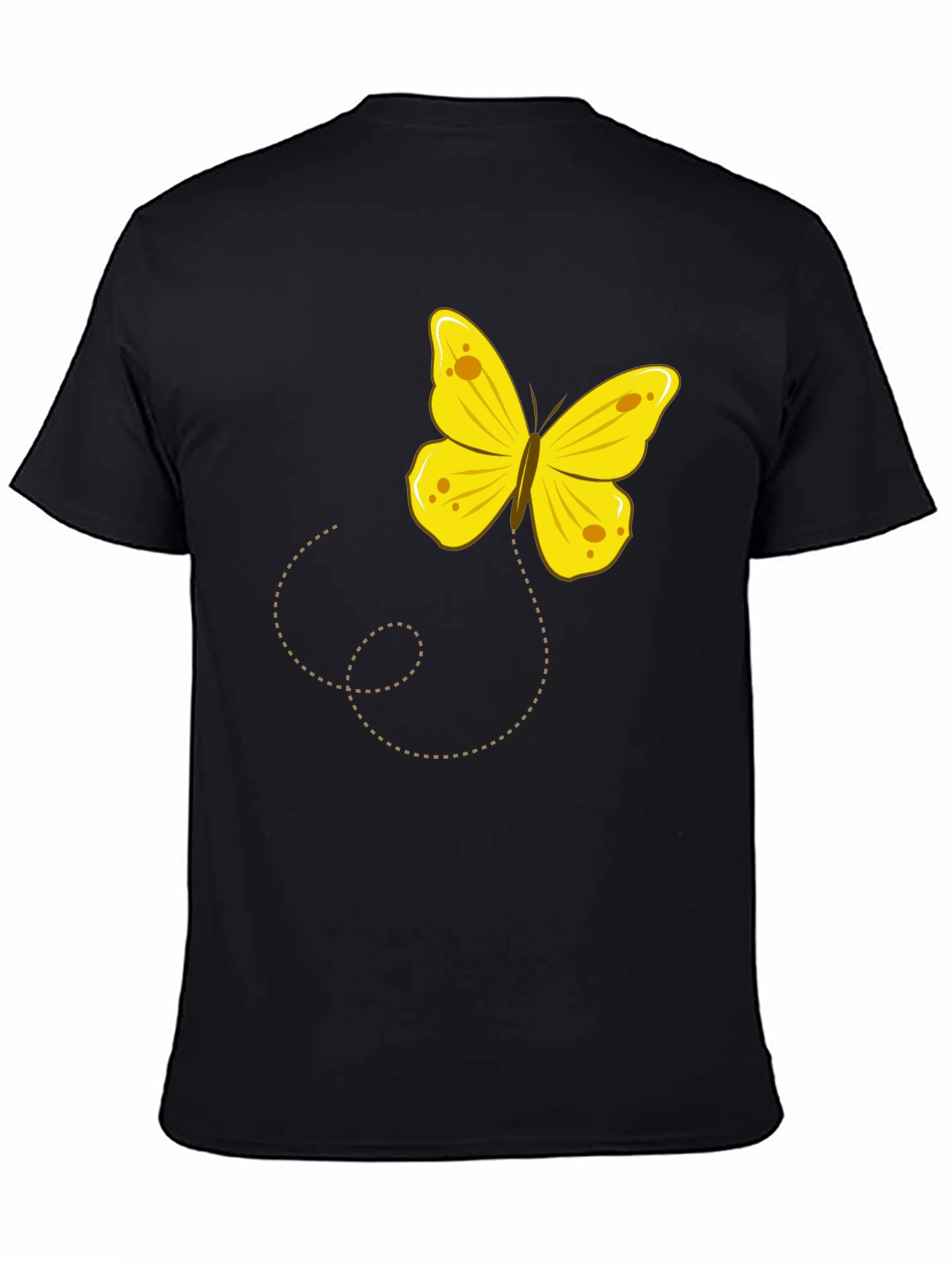 Butterfly Graphic Tee - Black Cotton Comfort