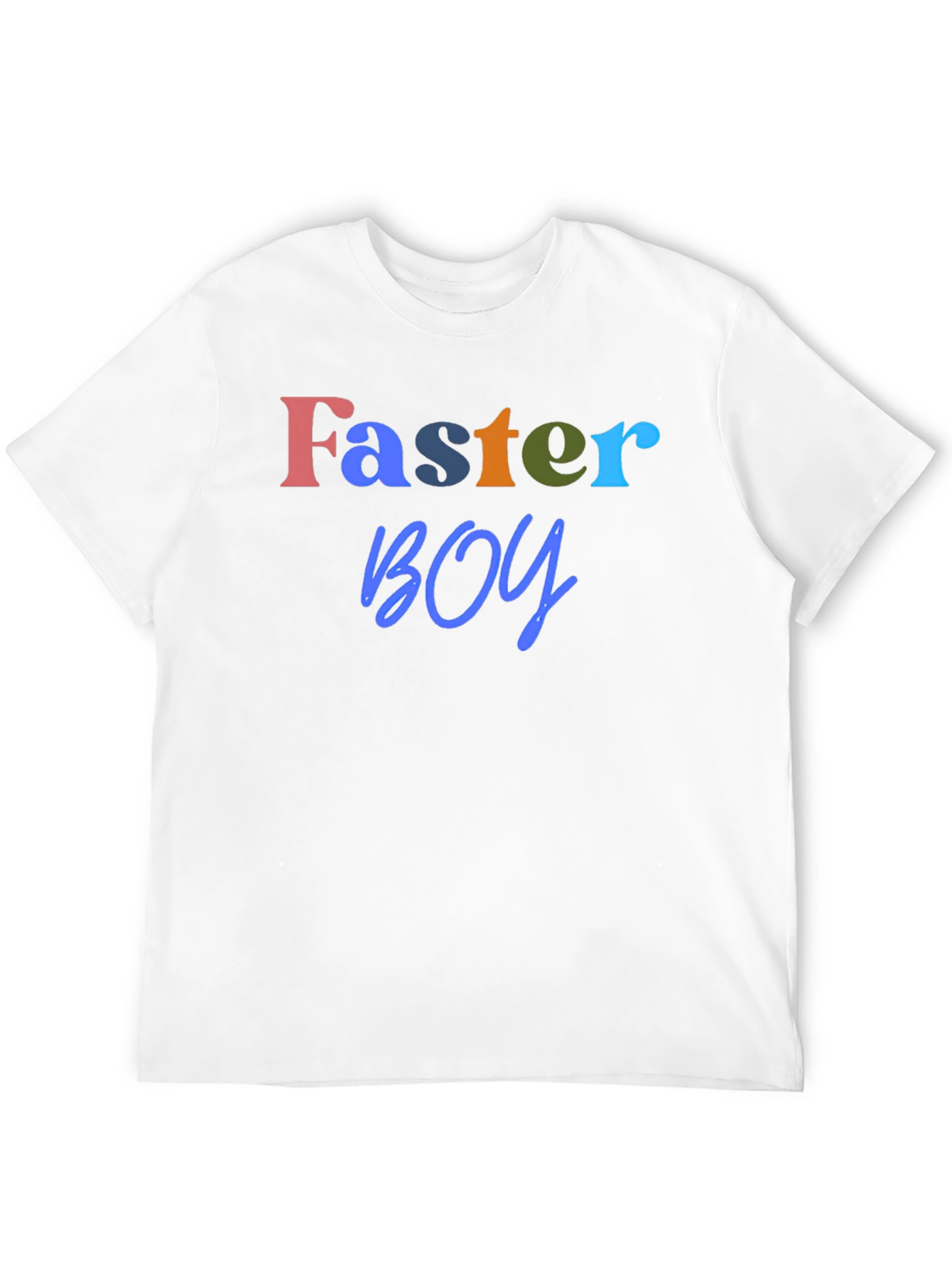 Faster Boy Graphic Tee - Soft Black T-Shirt