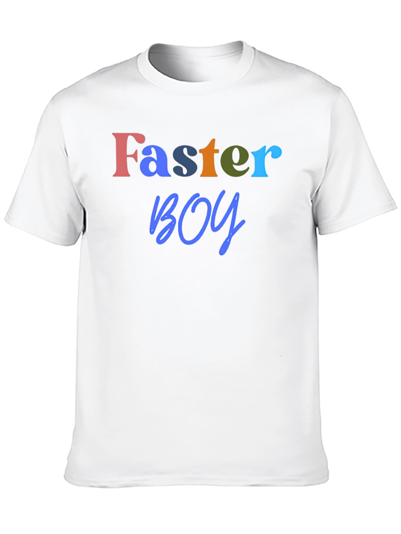 Faster Boy Graphic Tee - Soft Black T-Shirt