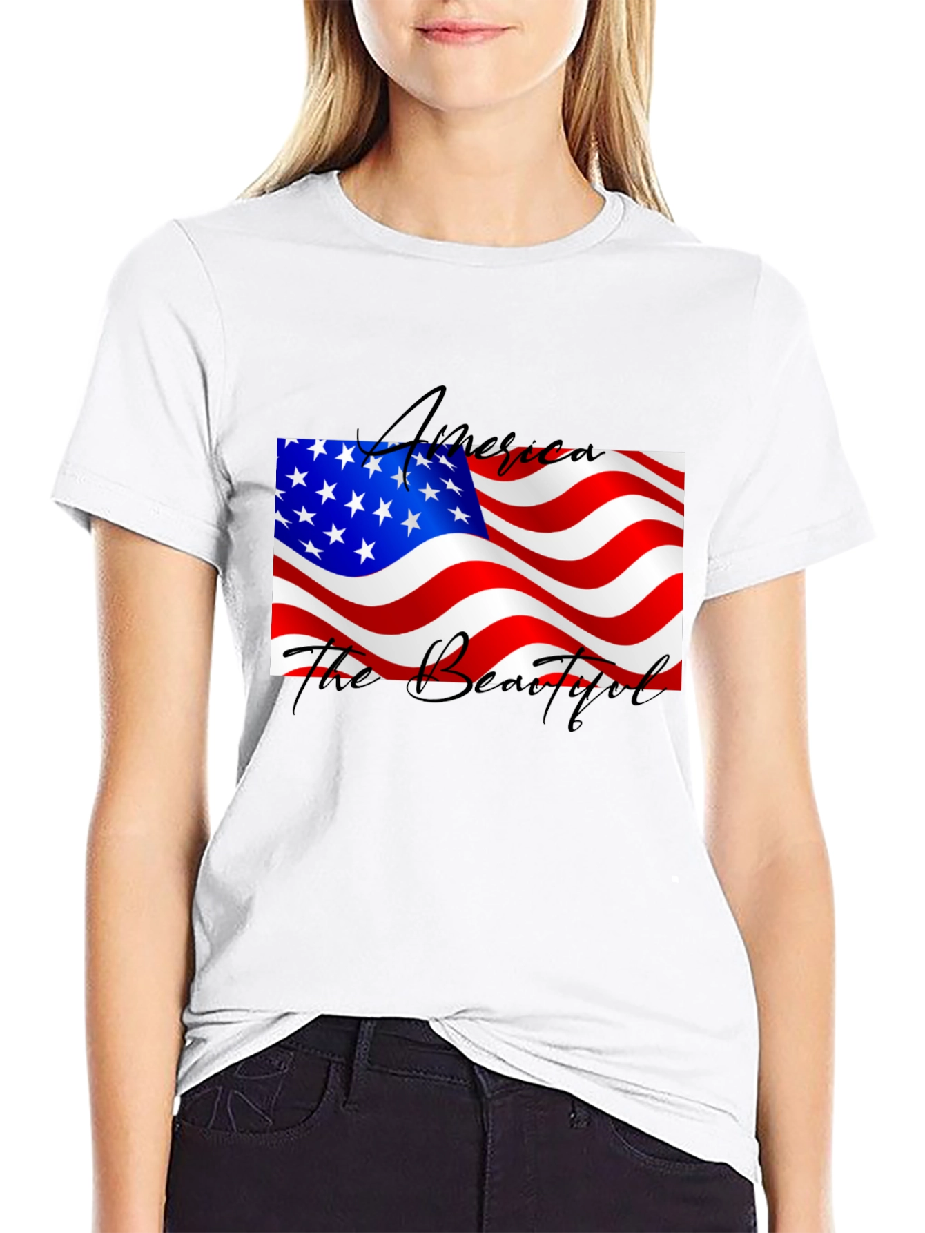 America The Beautiful Patriotic T-Shirt