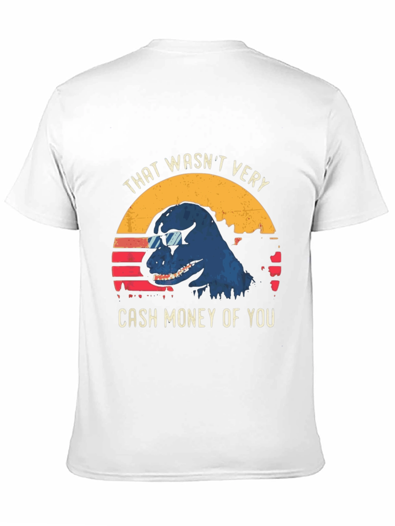 Cash Money Dinosaur Graphic Tee - Cool Dino T-Shirt