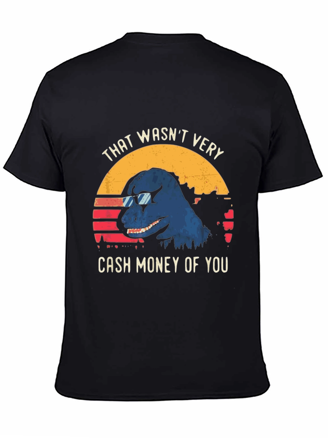 Cash Money Dinosaur Graphic Tee - Cool Dino T-Shirt
