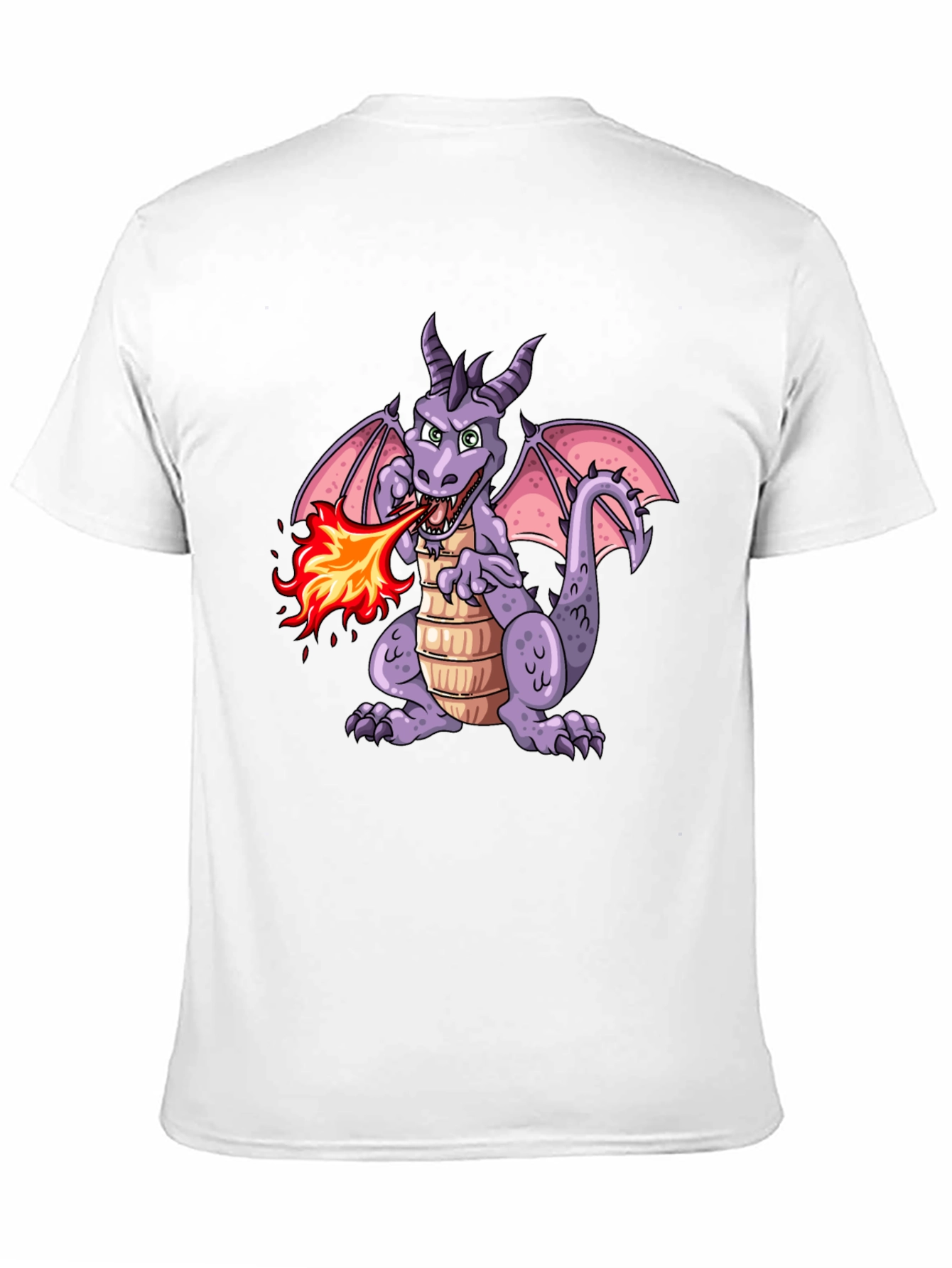 Fire Breathing Dragon Graphic T-Shirt