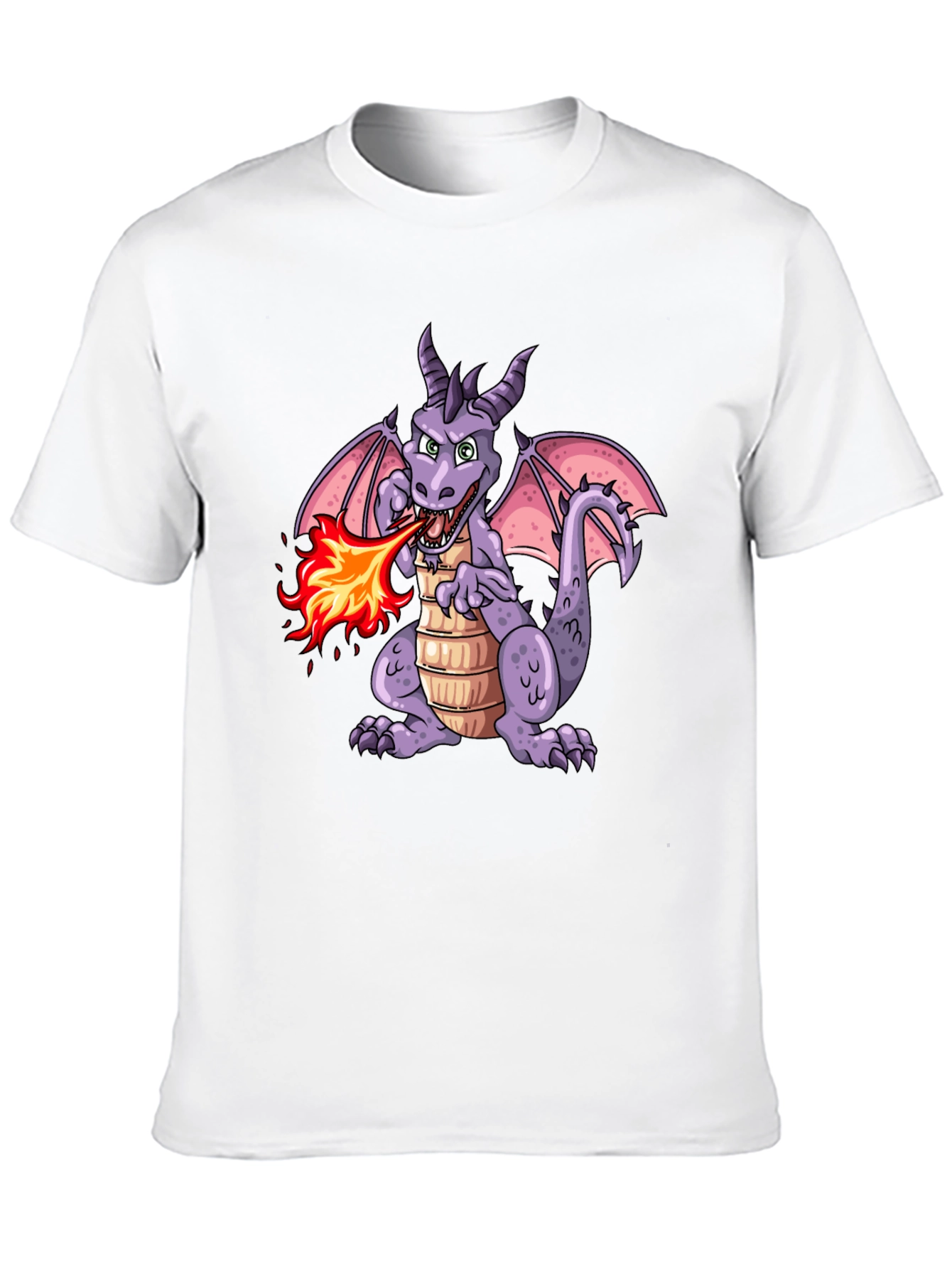 Fire Breathing Dragon Graphic T-Shirt