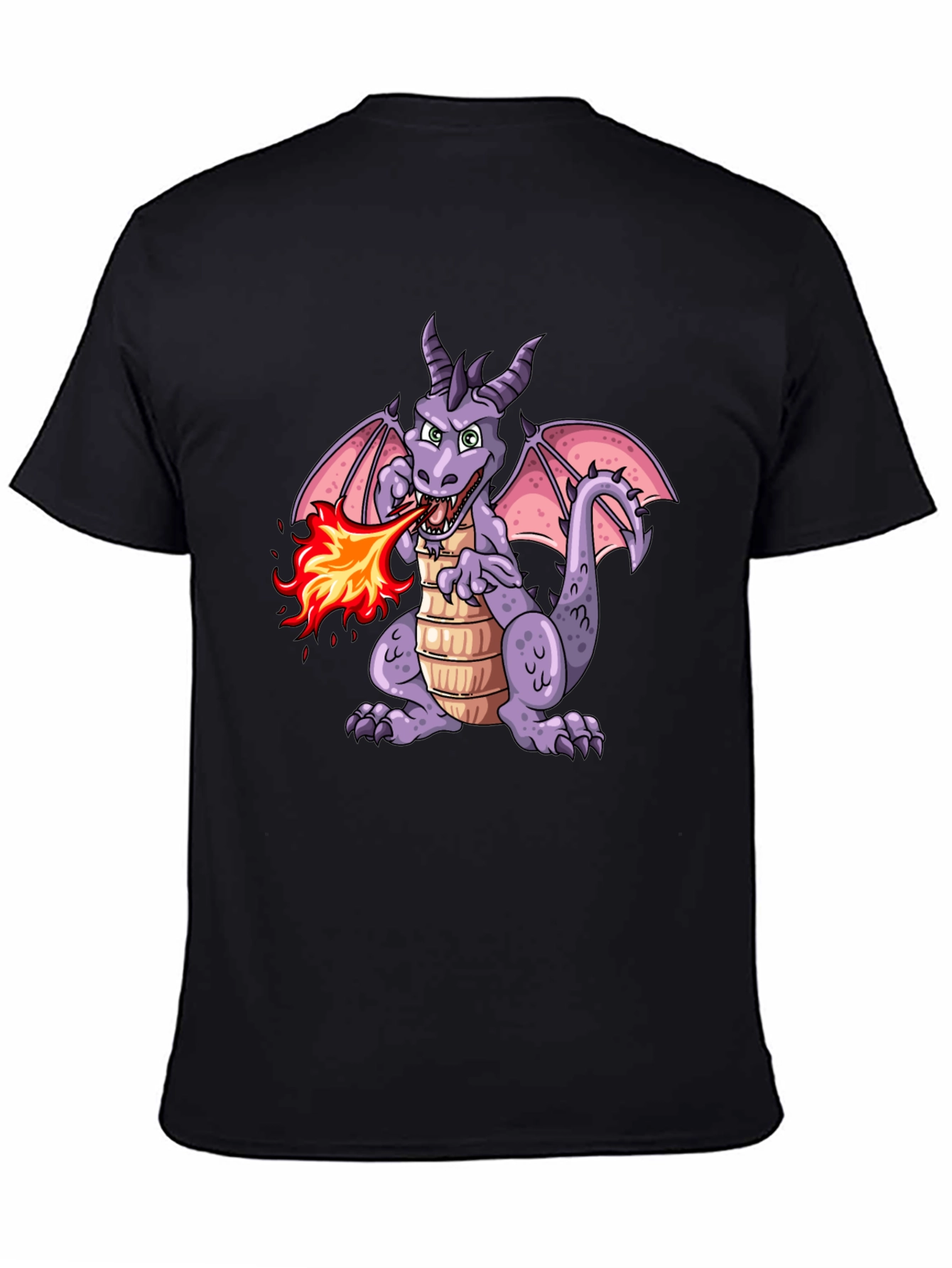 Fire Breathing Dragon Graphic T-Shirt