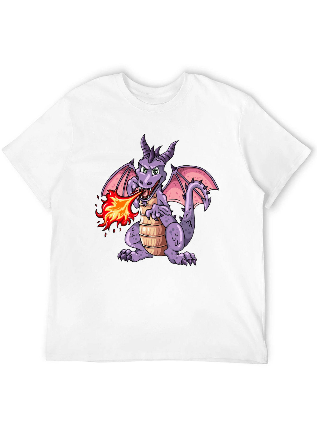 Fire Breathing Dragon Graphic T-Shirt