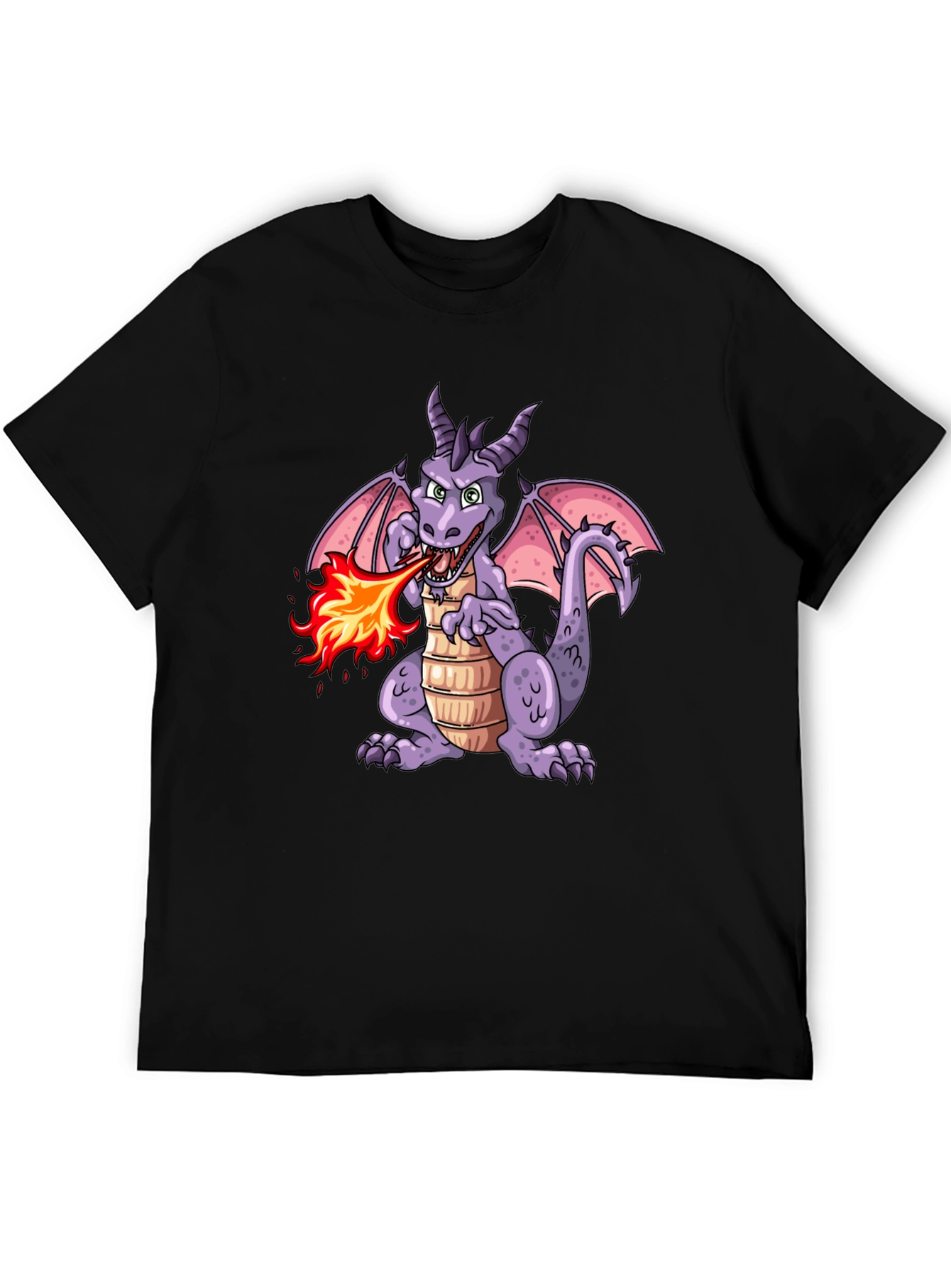 Fire Breathing Dragon Graphic T-Shirt